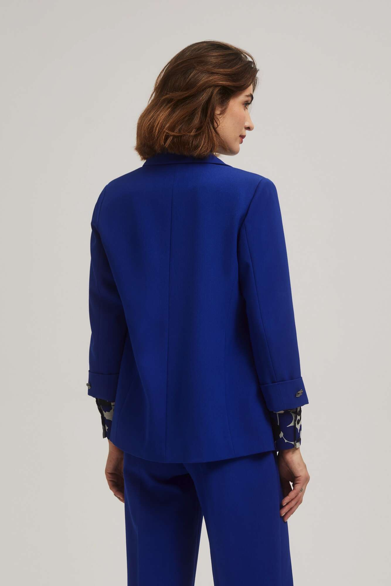 Marisse Smooth Jacket With 3/4 Sleeves, Blue