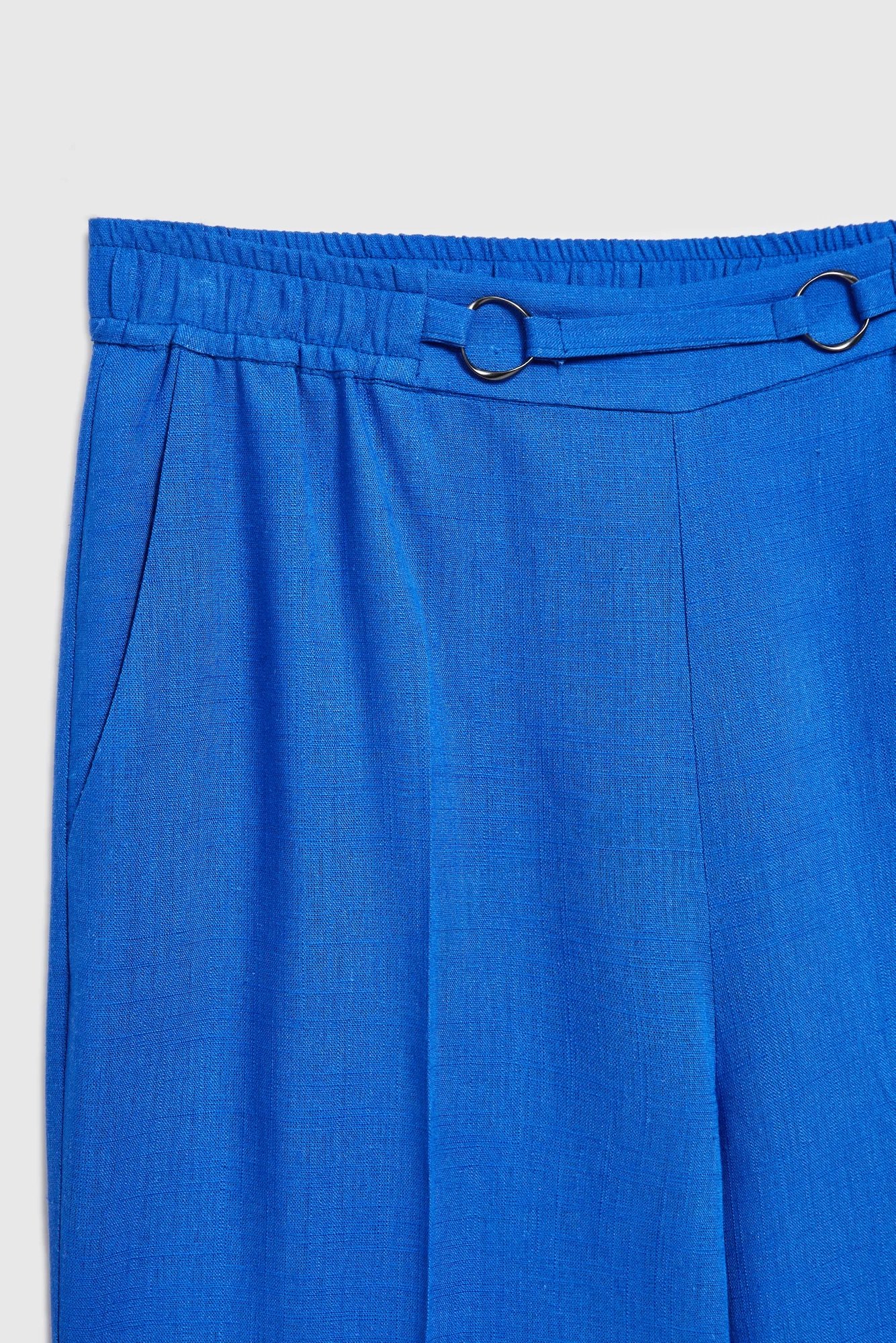 Women's canvas pants MOODO - blue