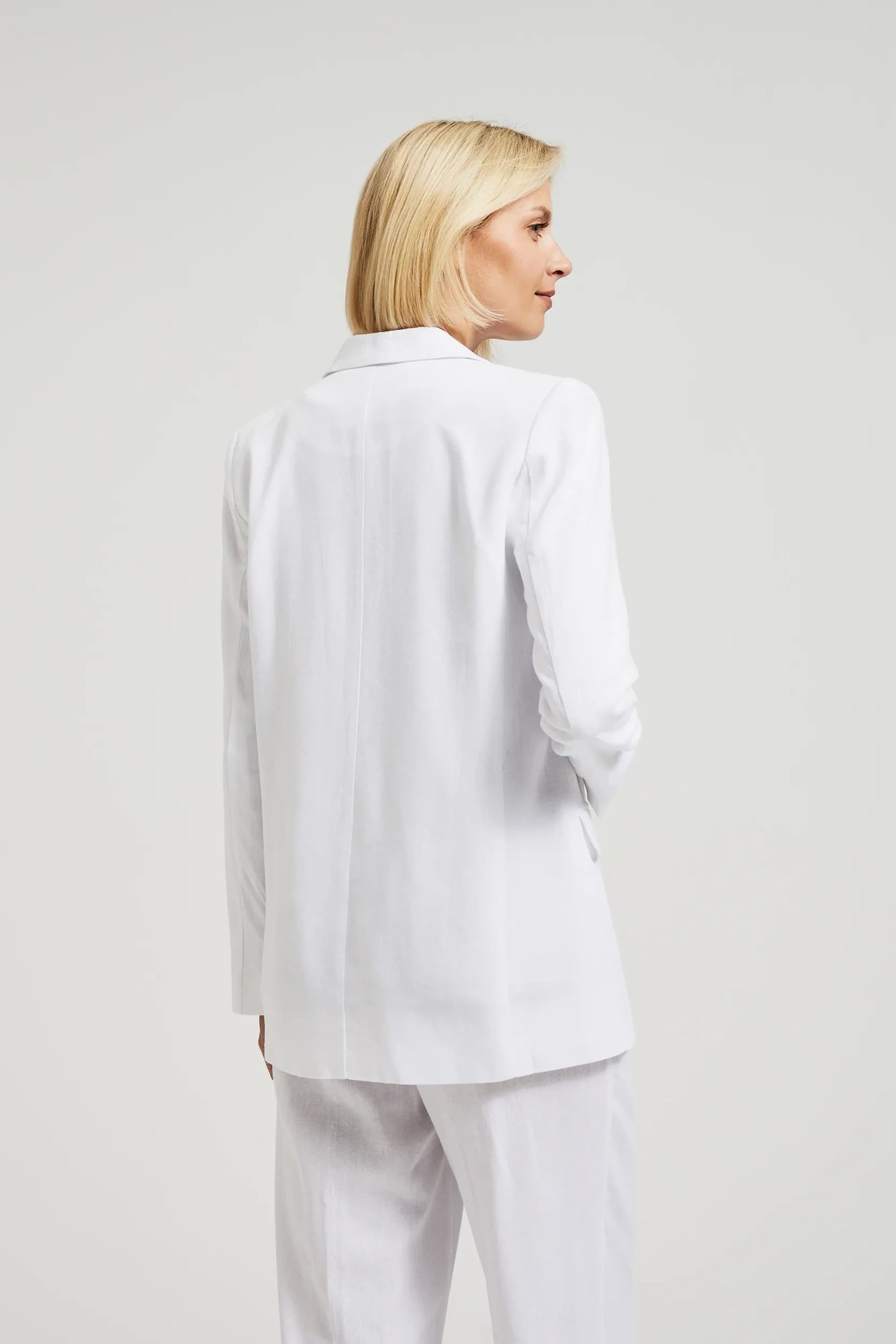 Women&#039;s linen jacket MOODO - white