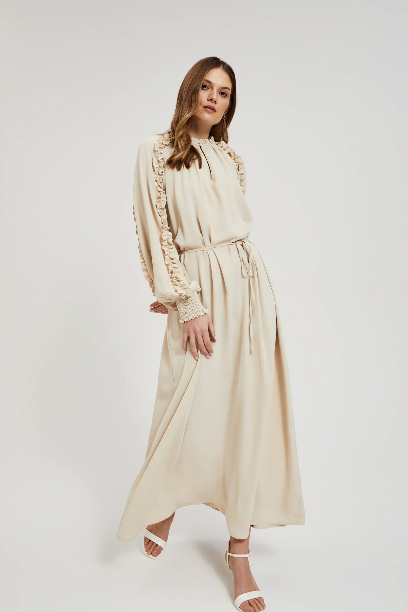 Marisse Women's Dress L-Su-4308 Beige