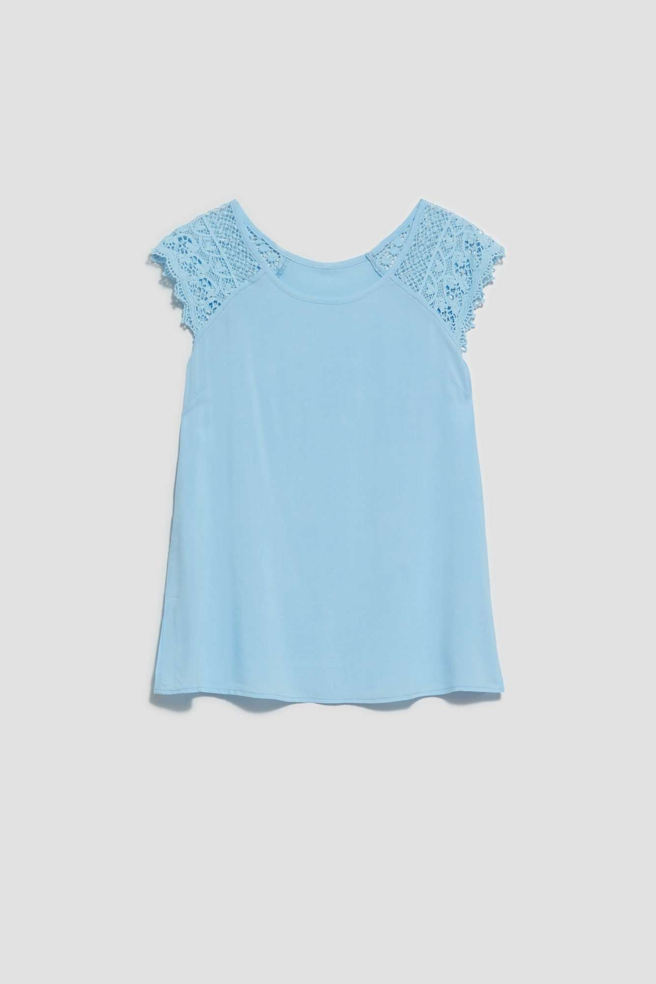 WOMEN'S SHIRT L-KO-4031 LIGHT BLUE