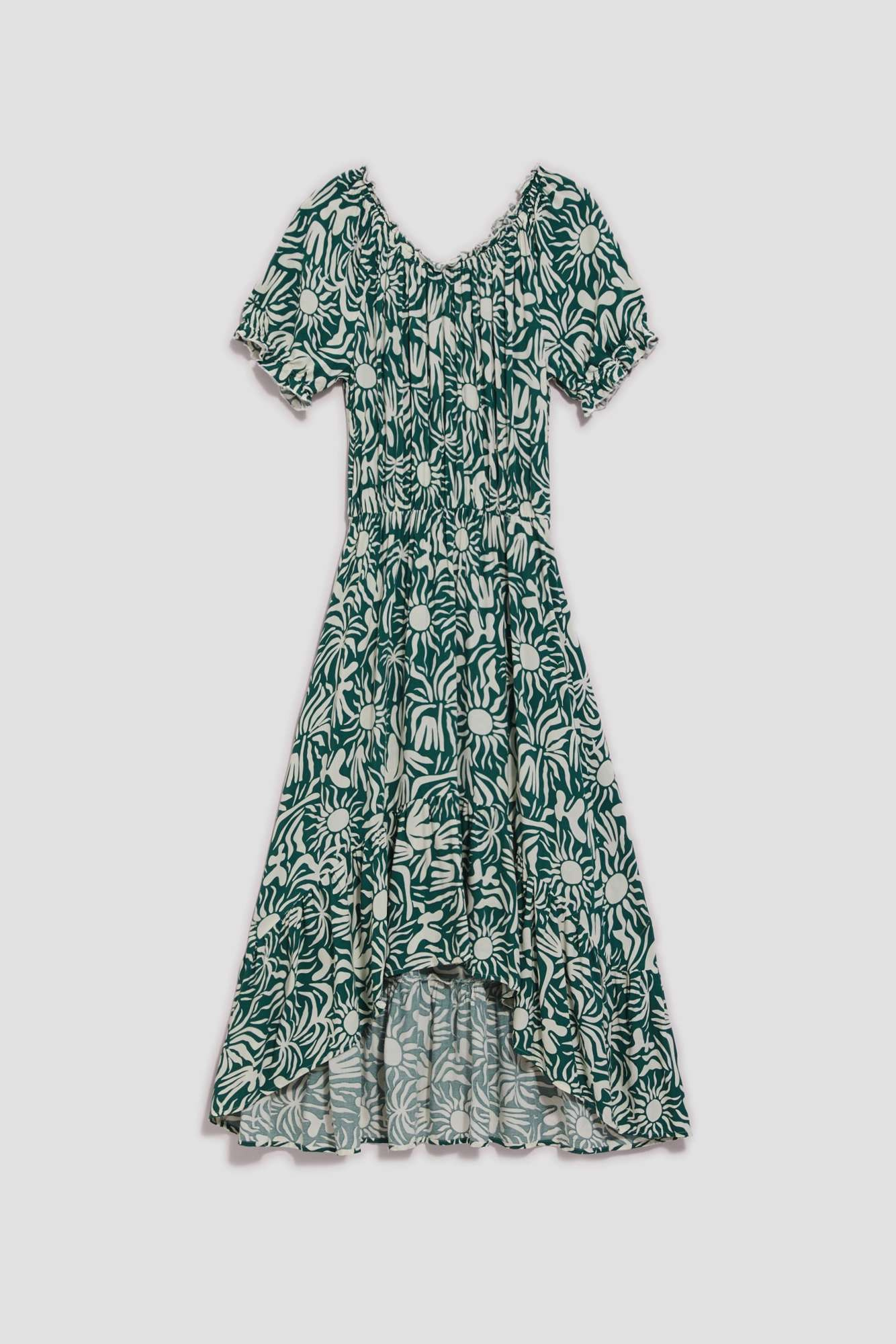 Marisse Women's Dress L-Su-4040 Palm Leaf