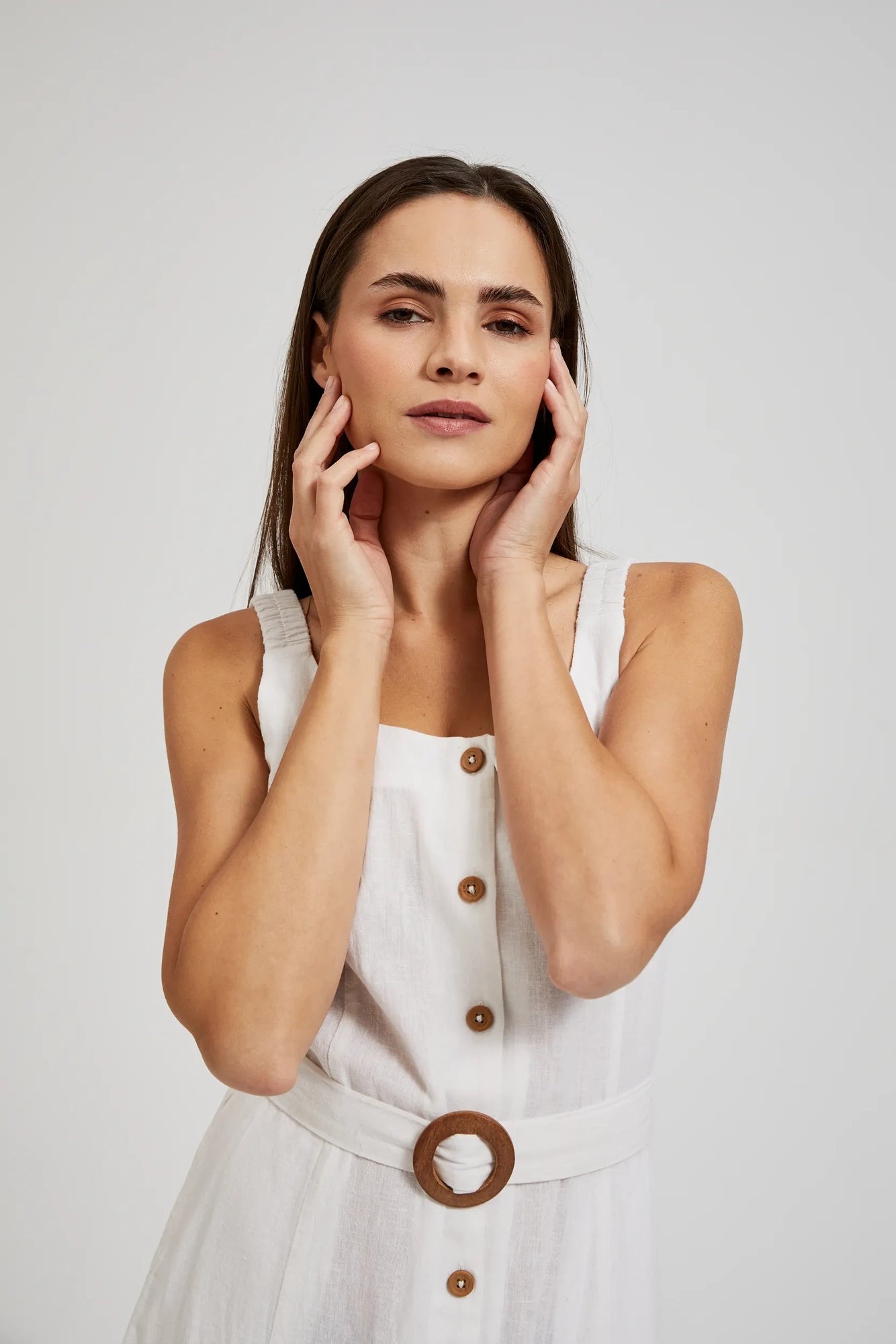 Marisse Women's Dress L-Su-4366 White