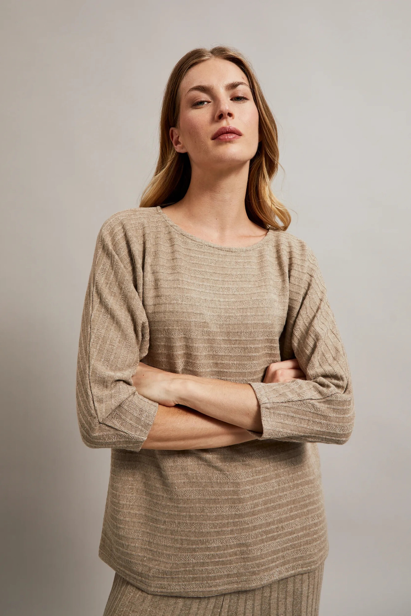 Marisse Women's Sweater Z-Sw-4562 Beige Melange