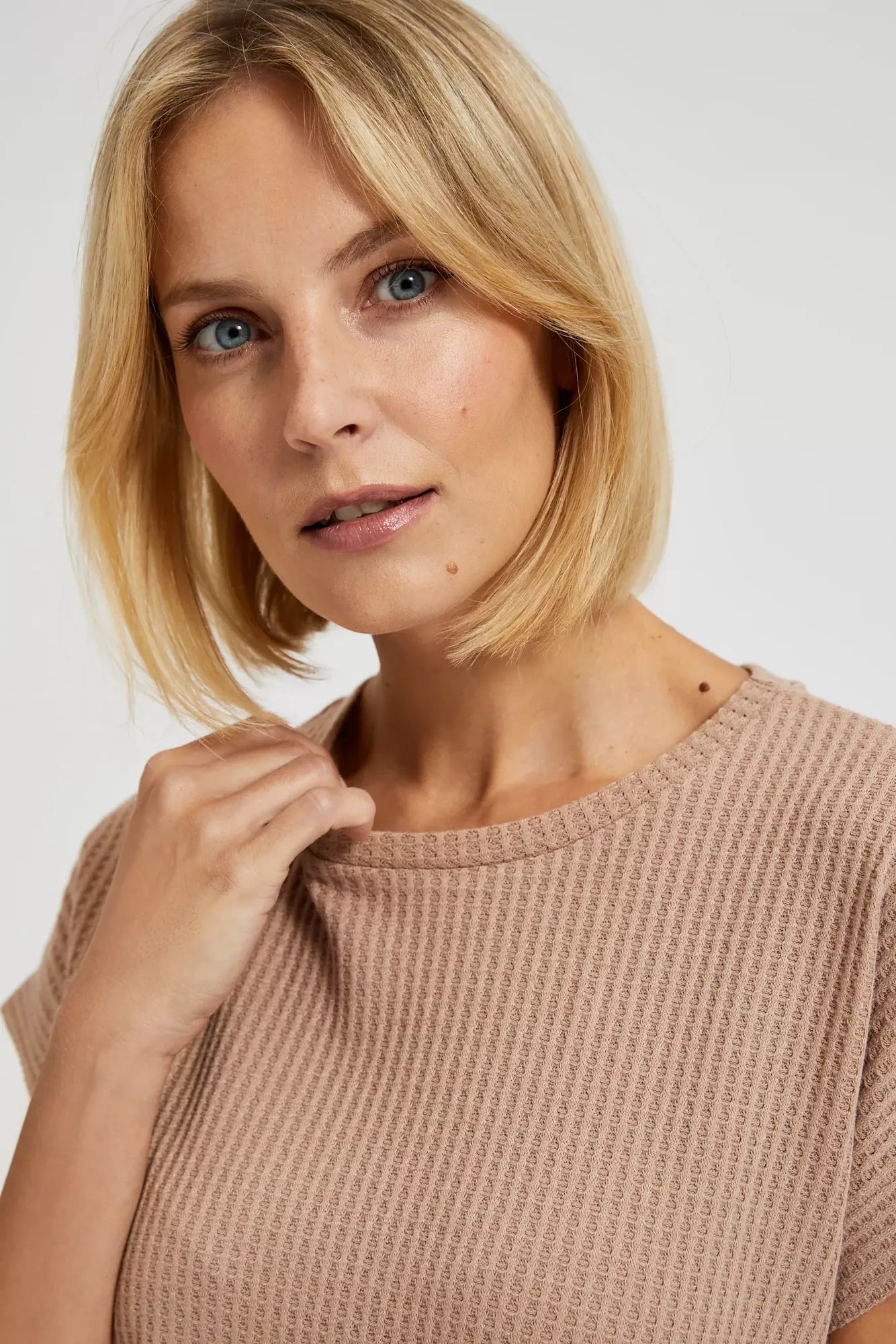 Marisse Women's Blouse L-Ts-4315 Coffee