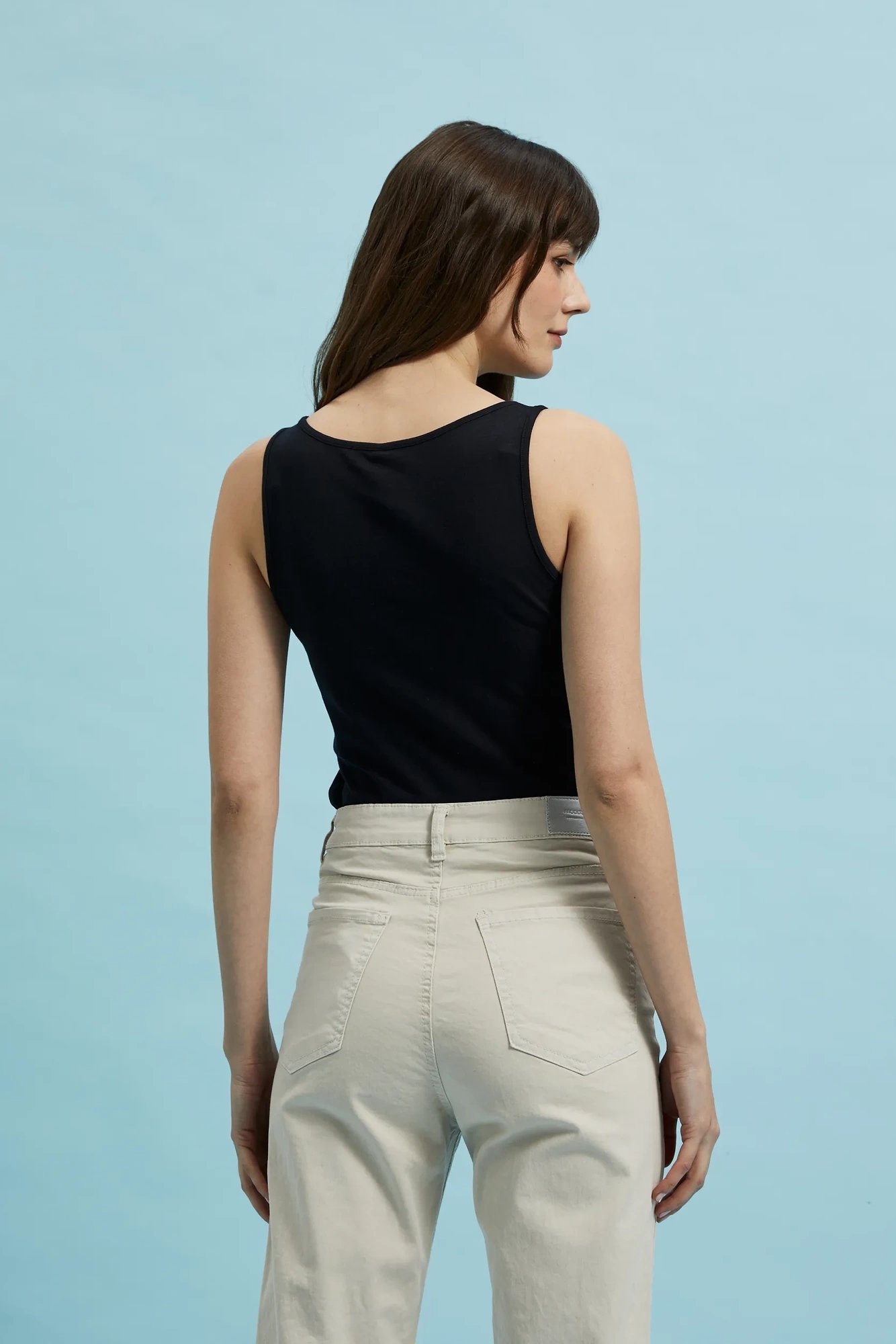 Women's tank top MOODO - black