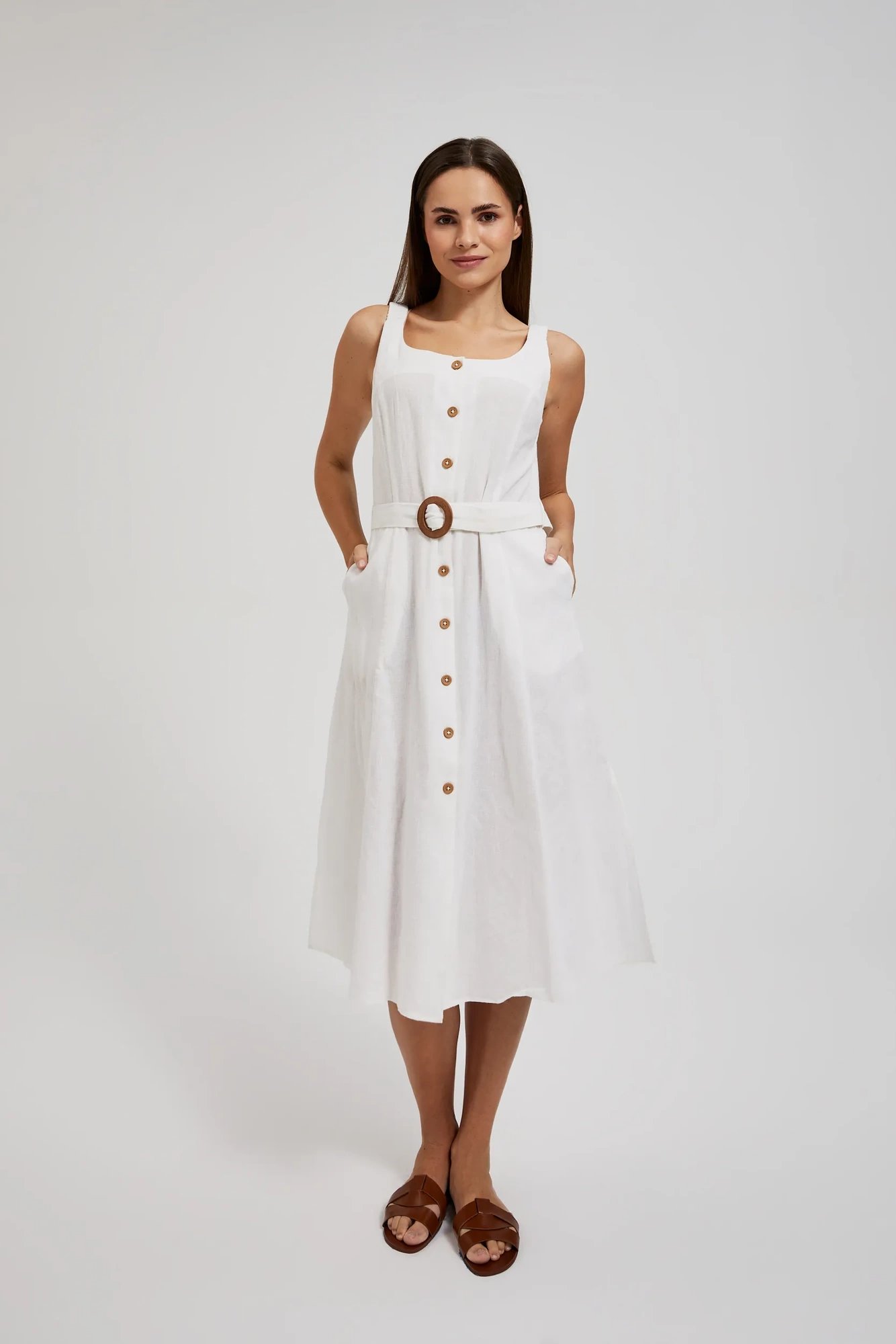 Marisse Women's Dress L-Su-4366 White