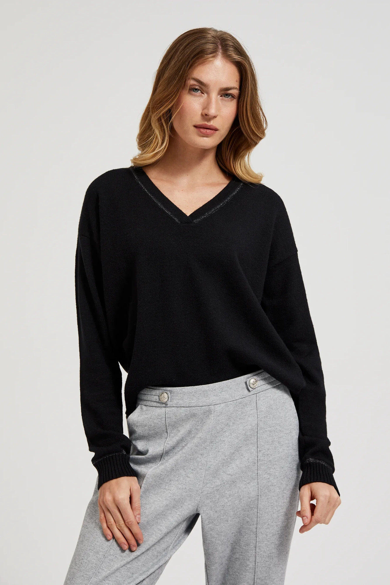 Marisse Womens Sweater Z-Sw-4518 Black