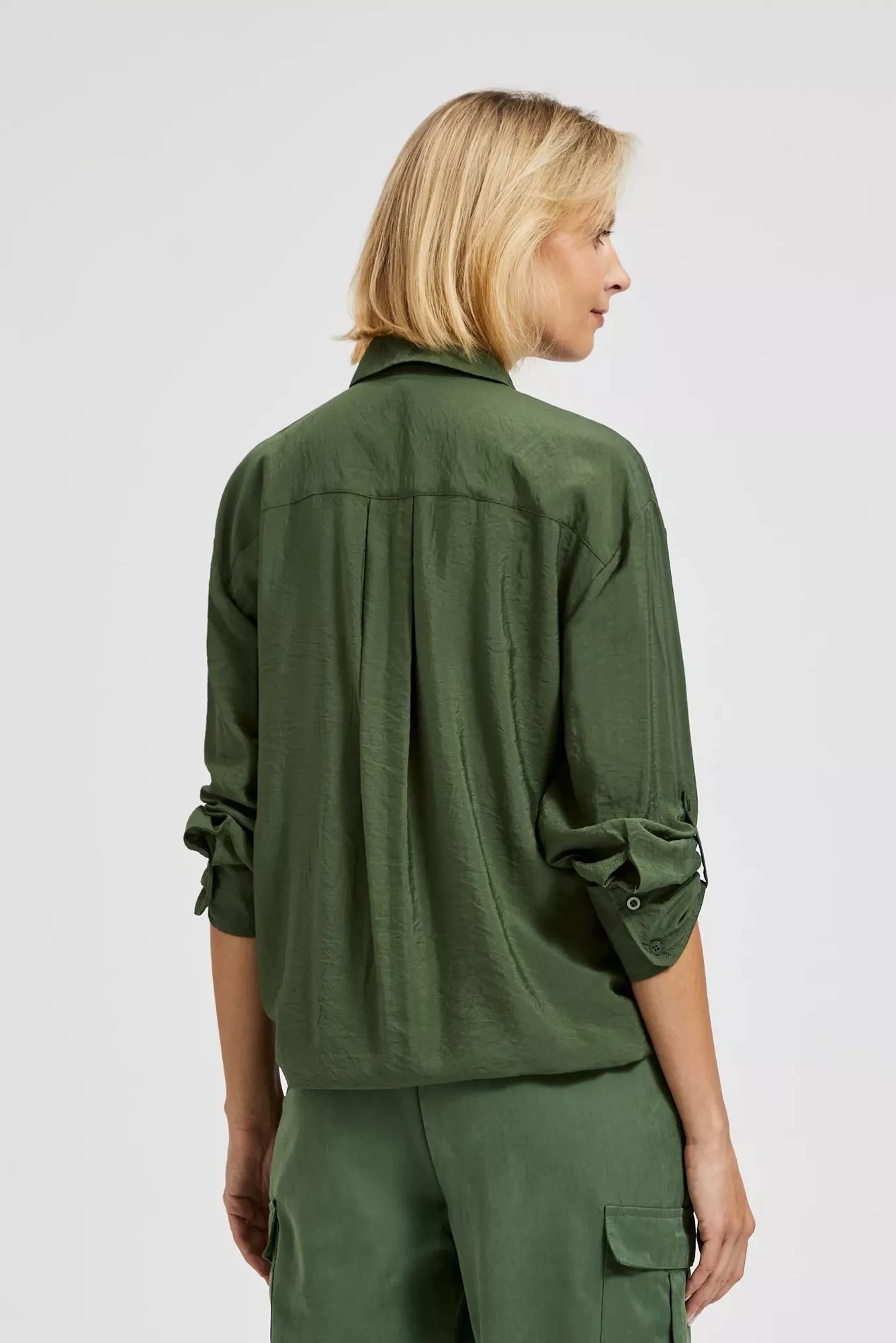 Green khaki women's shirt