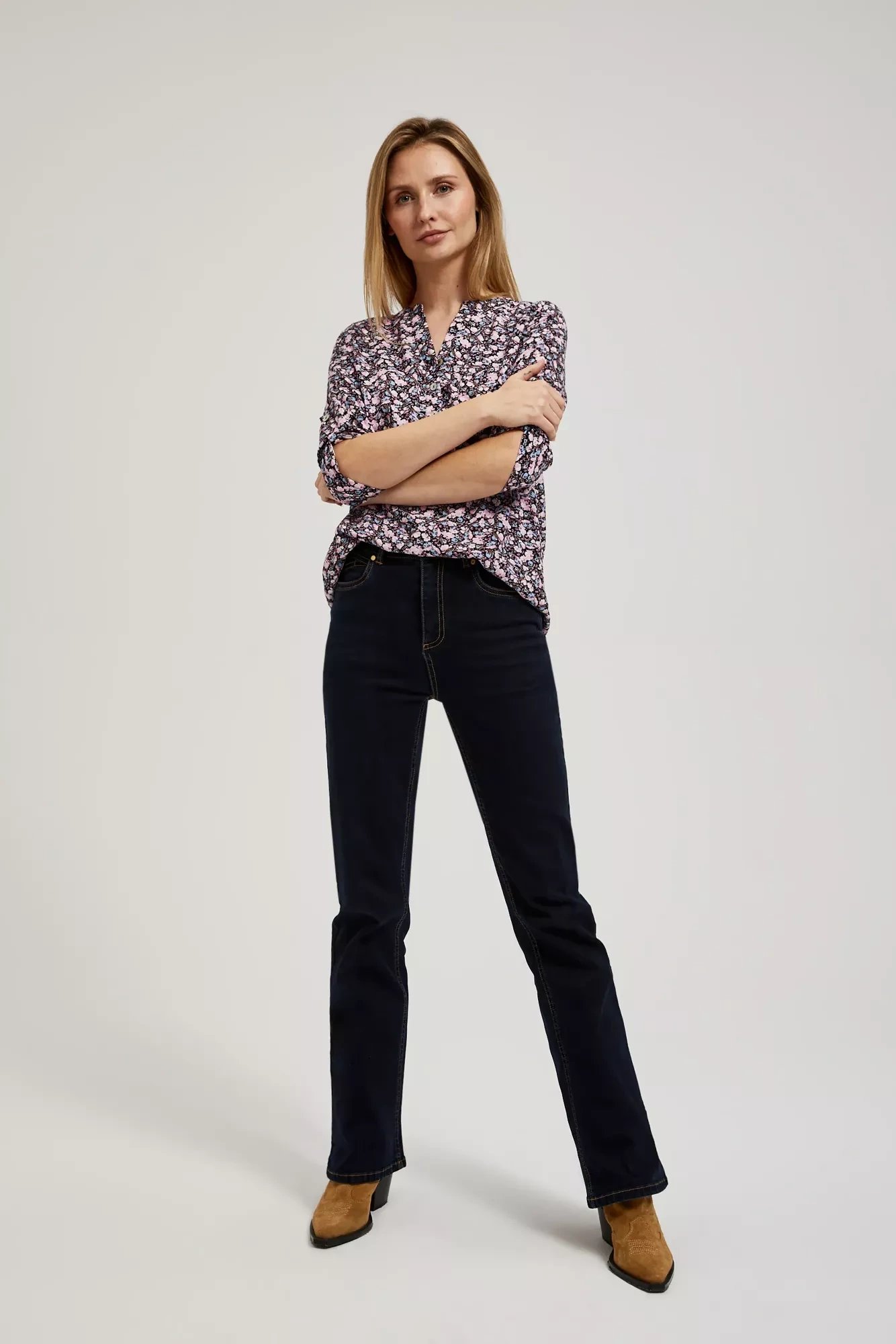 Marisse Women&#039;s Shirt L-Ko-4317 Navy