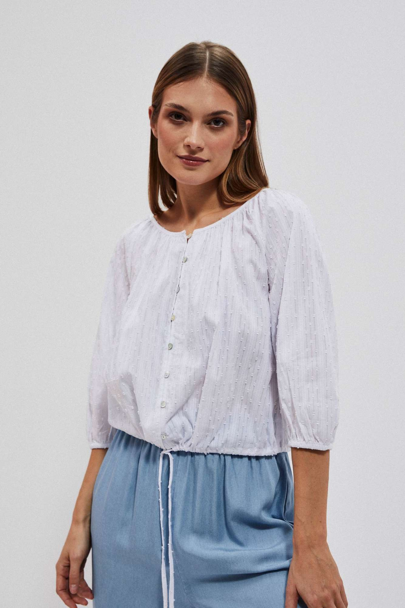 WOMEN'S SHIRT L-KO-4020 WHITE