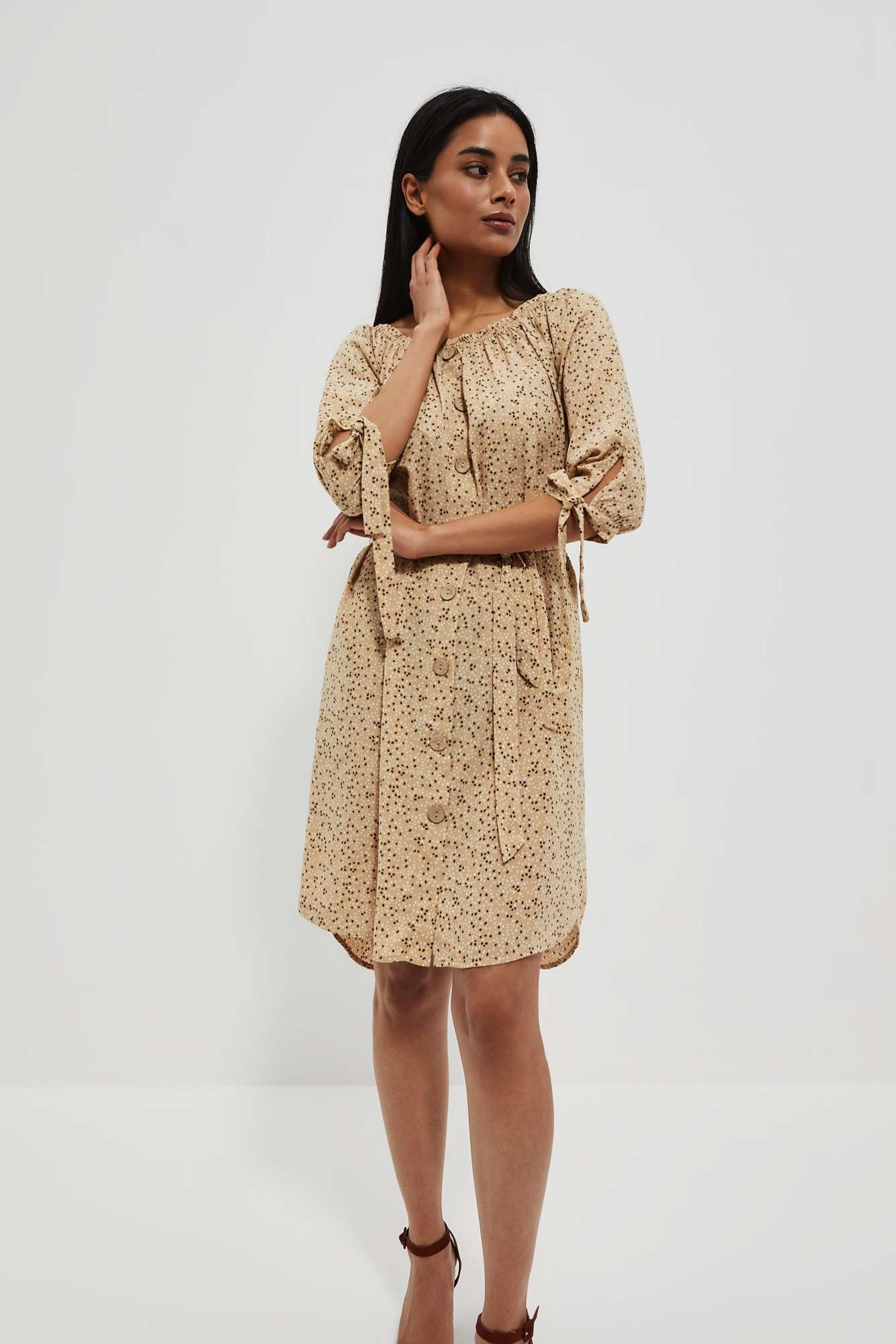 Marisse Women's Dress L-Su-4031 D.Beige