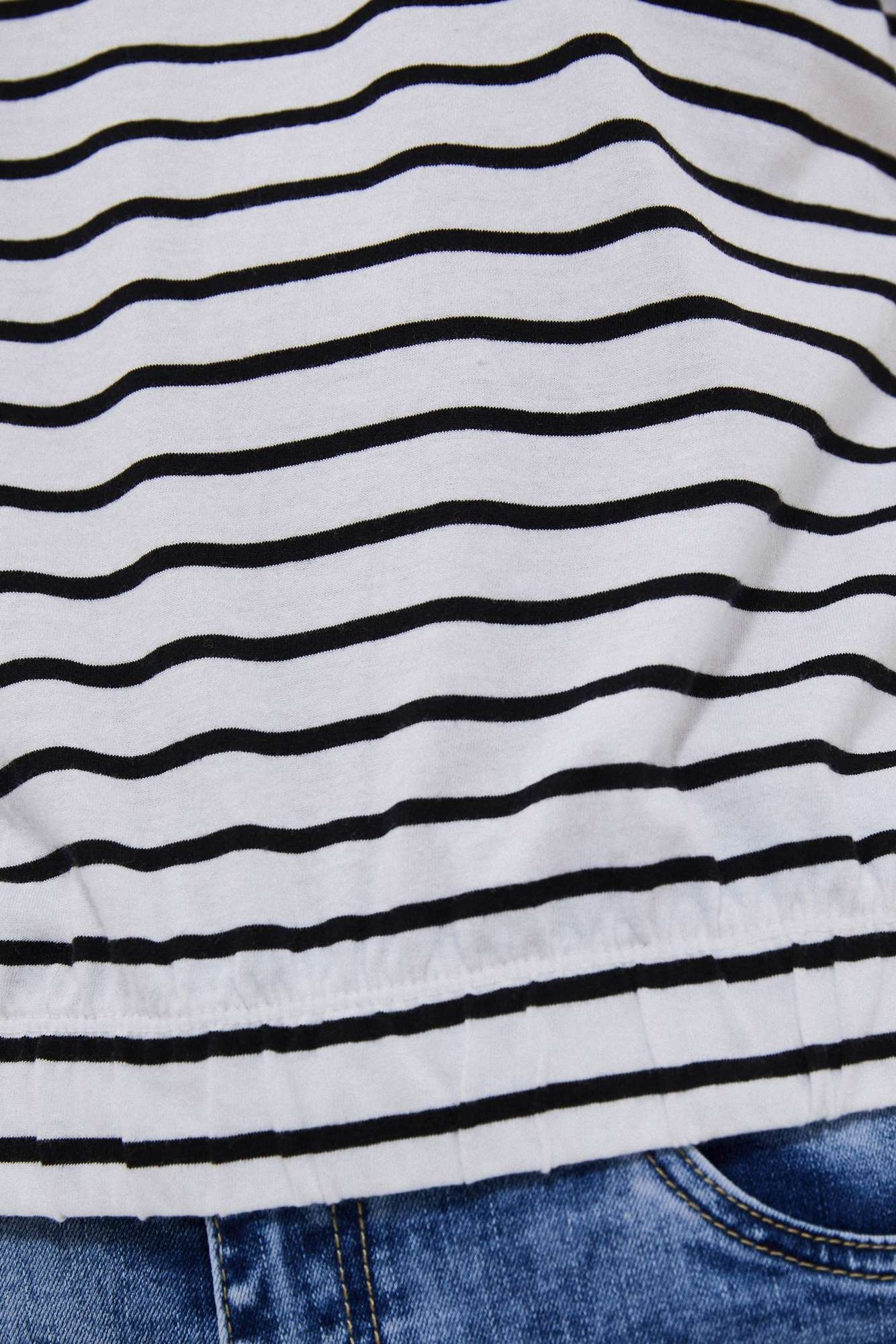 WOMEN'S T-SHIRT L-TS-3825 BÍLO_ČERNÉ