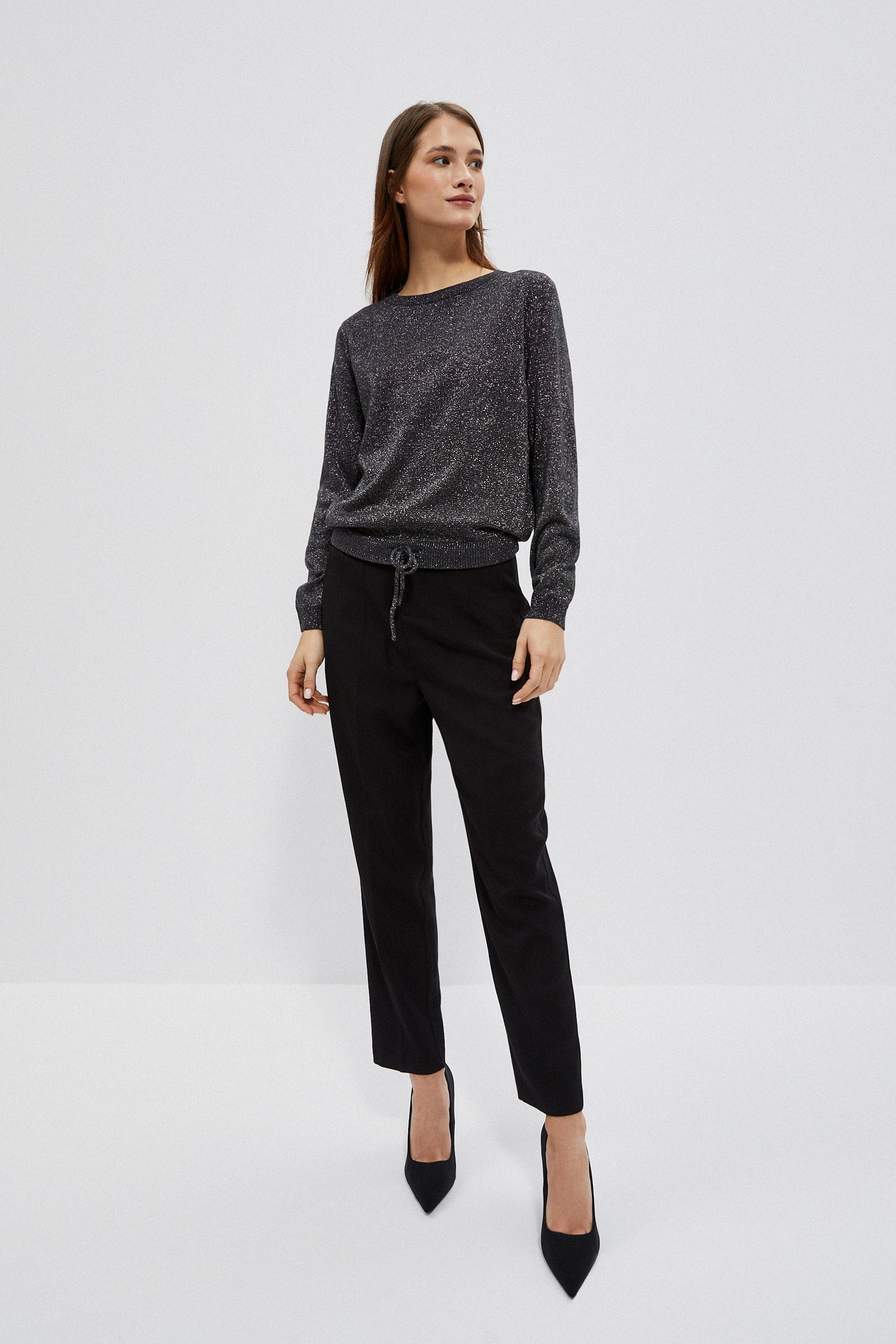 Pulover cu fir metalic