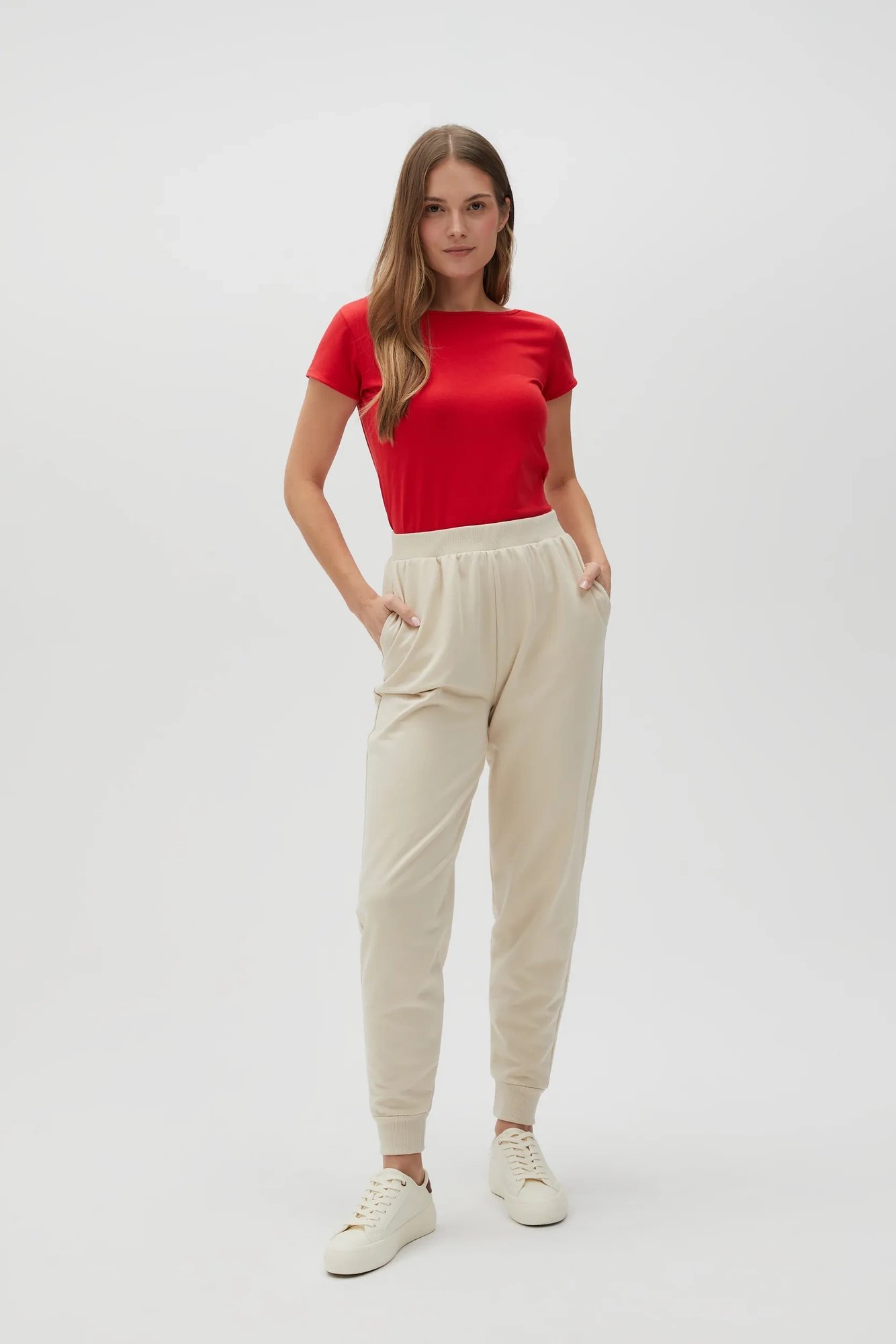 Marisse Women's T-Shirt L-Ts-4622 Red