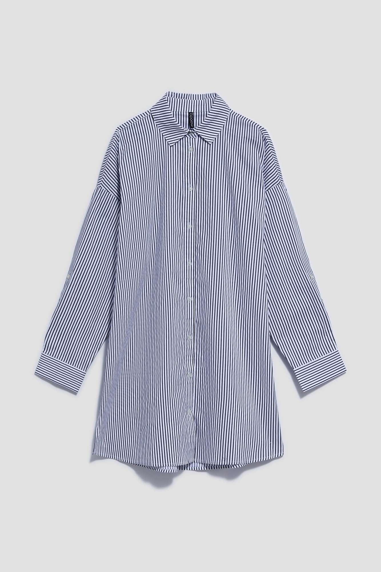 WOMEN'S SHIRT L-KO-4016 BÍLÁ_NAVY