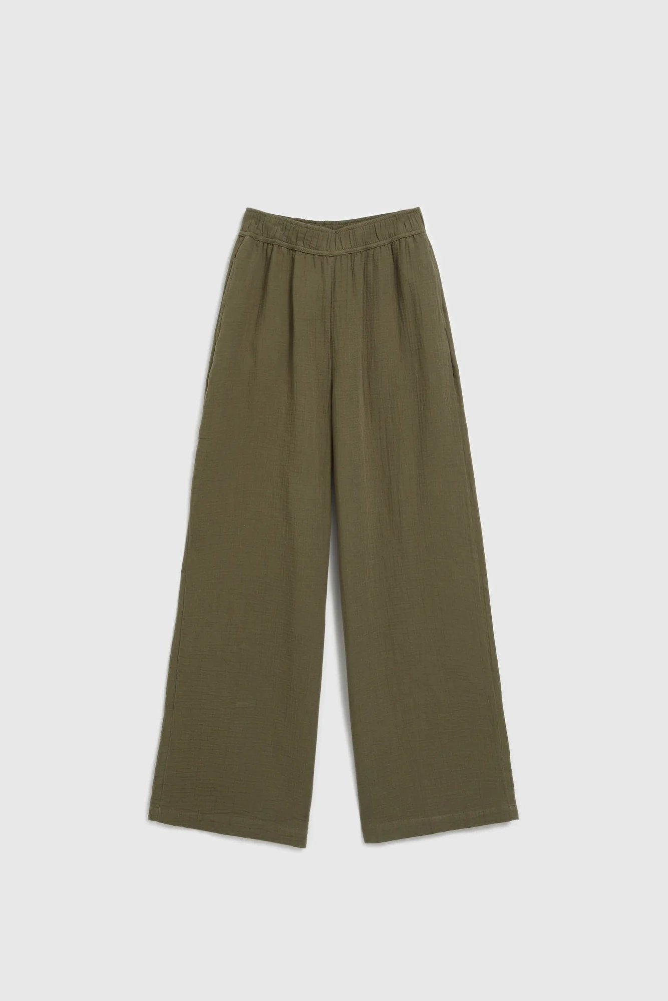 Women's summer trousers MOODO - khaki
