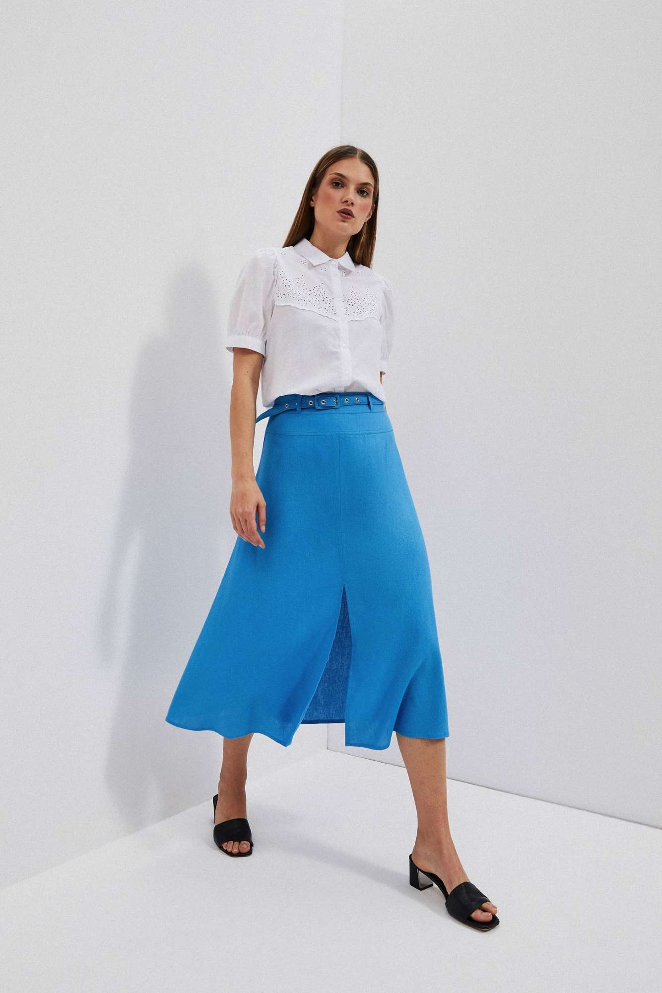 WOMEN&#039;S SKIRT L-SC-4020 FRESH BLUE