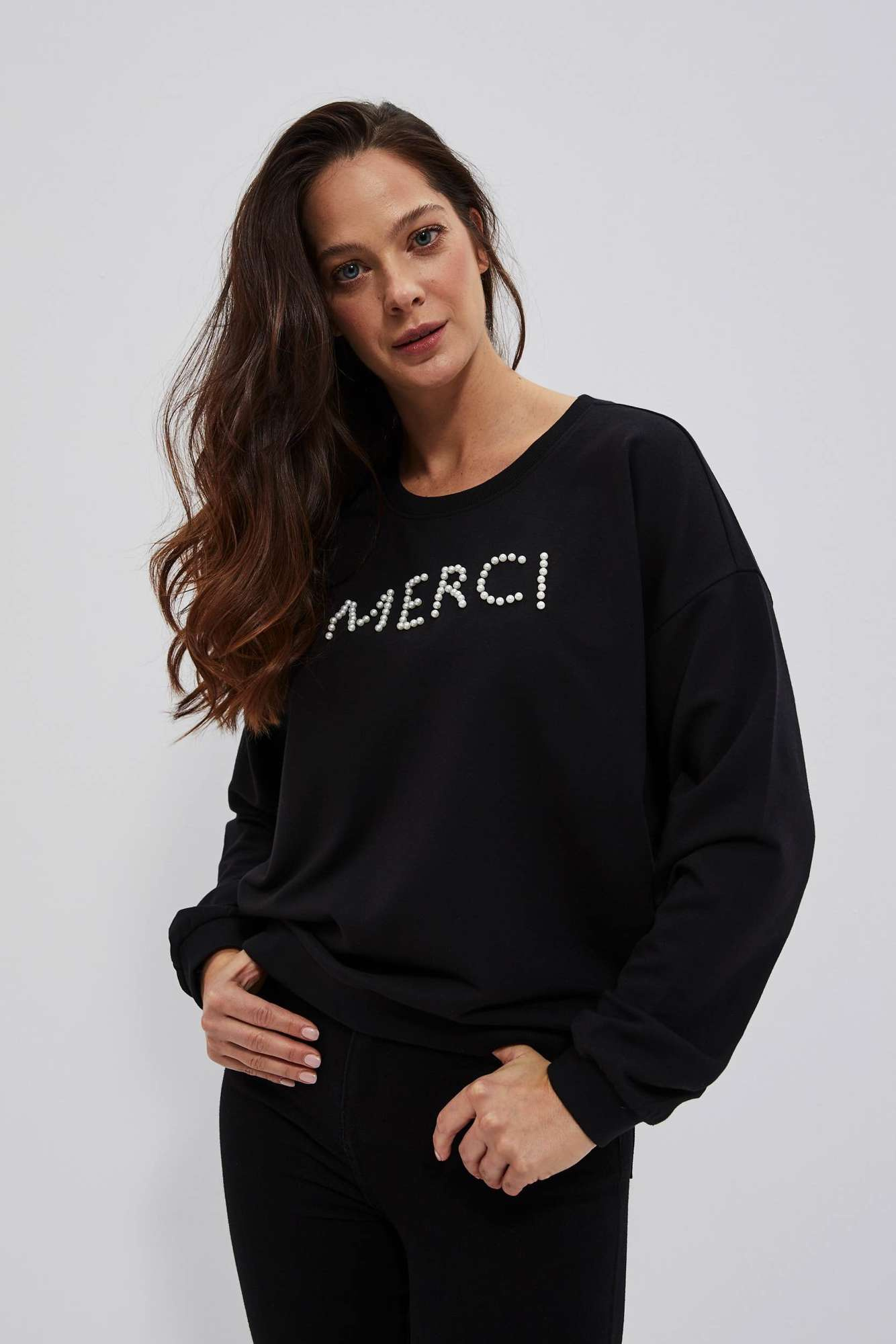 Sweatshirt with inscription