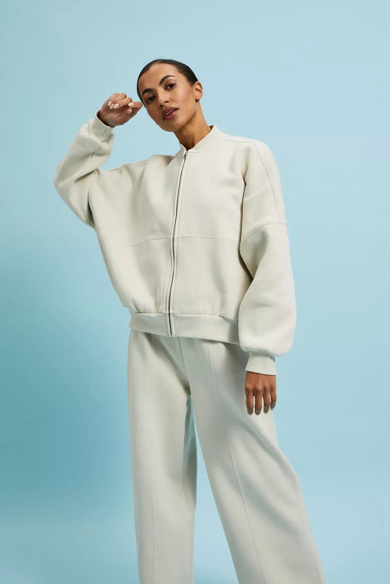 Marisse Women's Sweatshirt L-Bl-4315 L.Beige