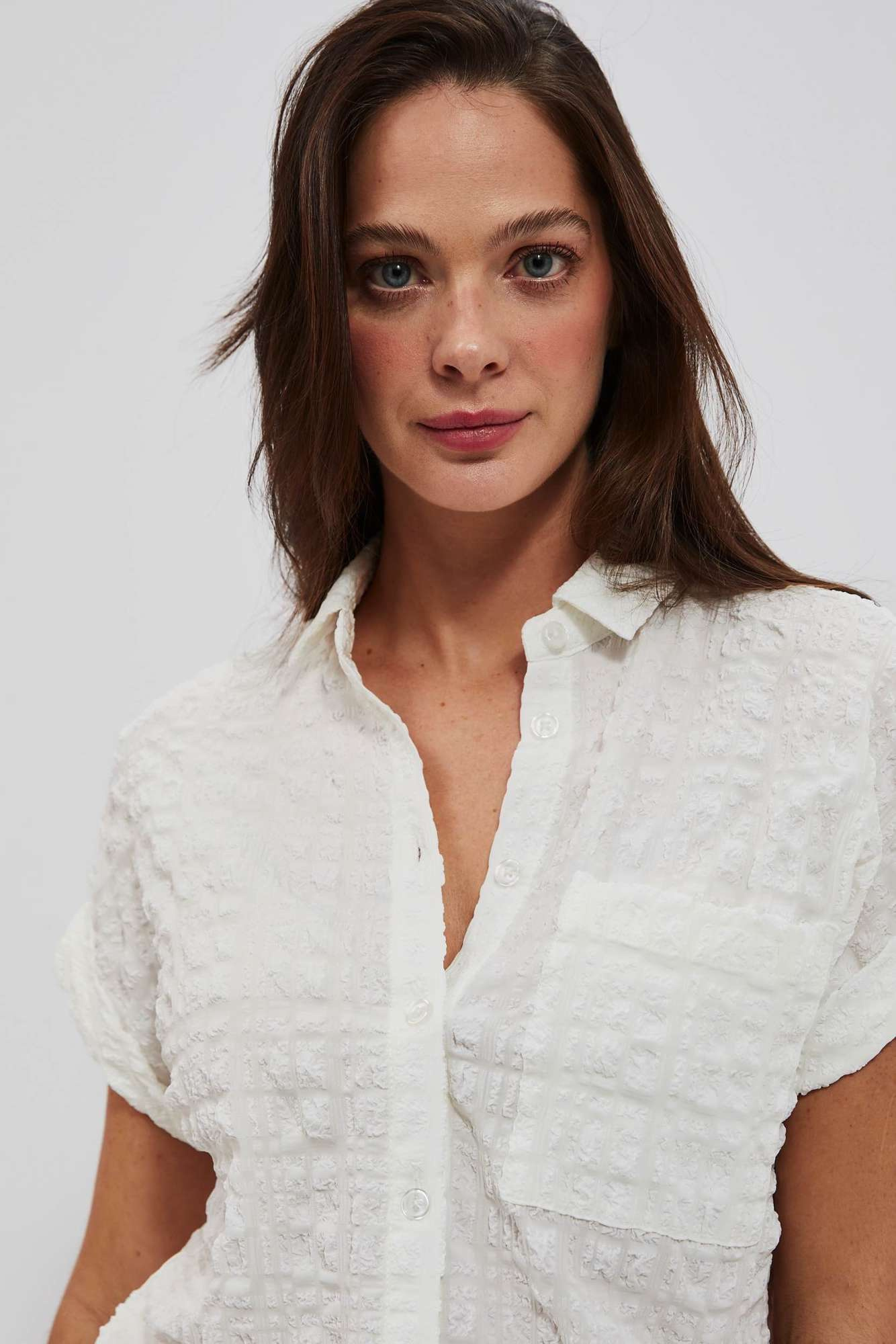 WOMEN'S SHIRT L-KO-4022 WHITE