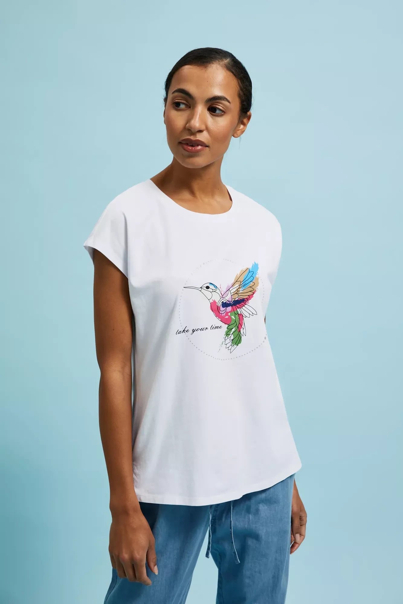 Women&#039;s T-shirt MOODO - white