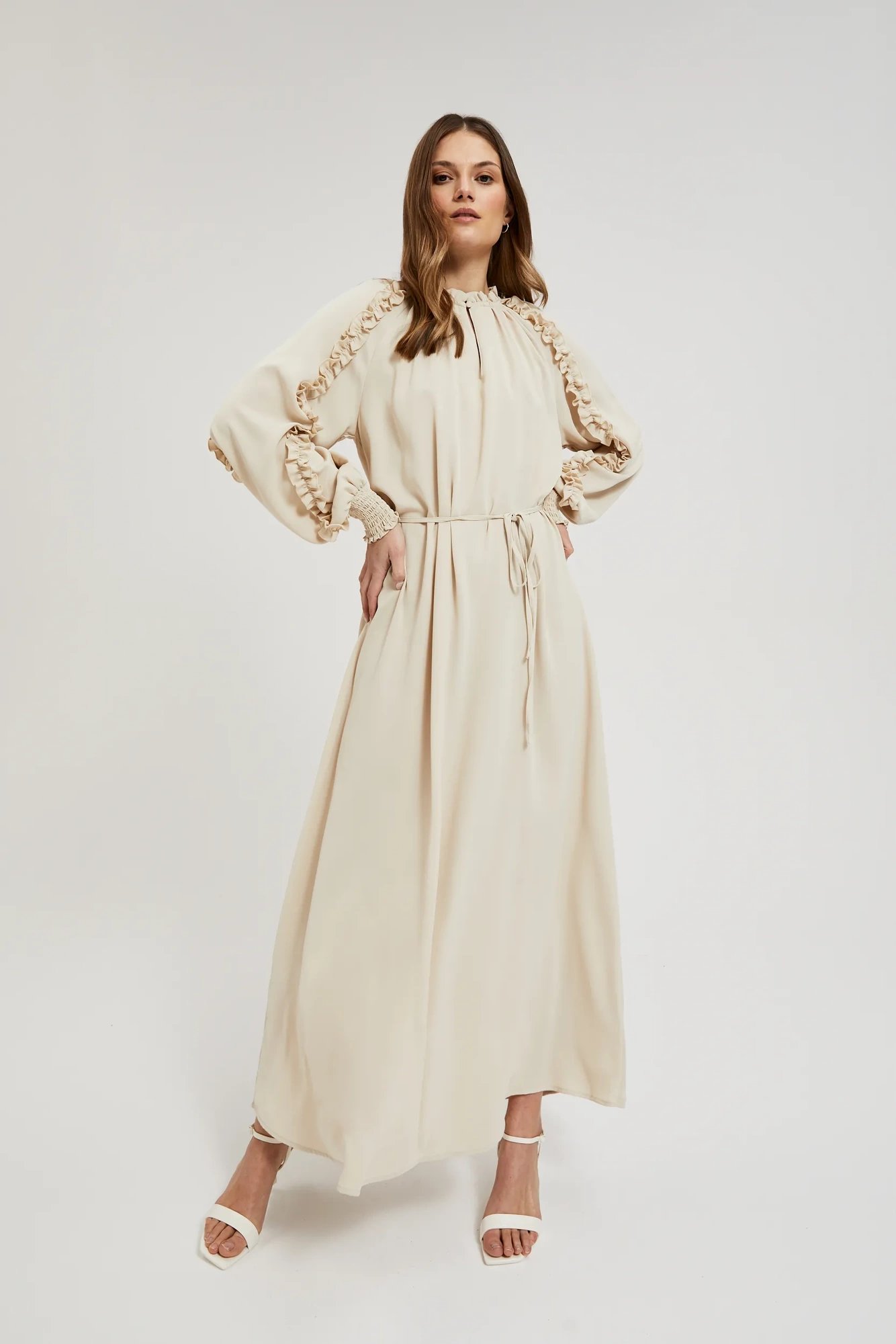 Marisse Women's Dress L-Su-4308 Beige
