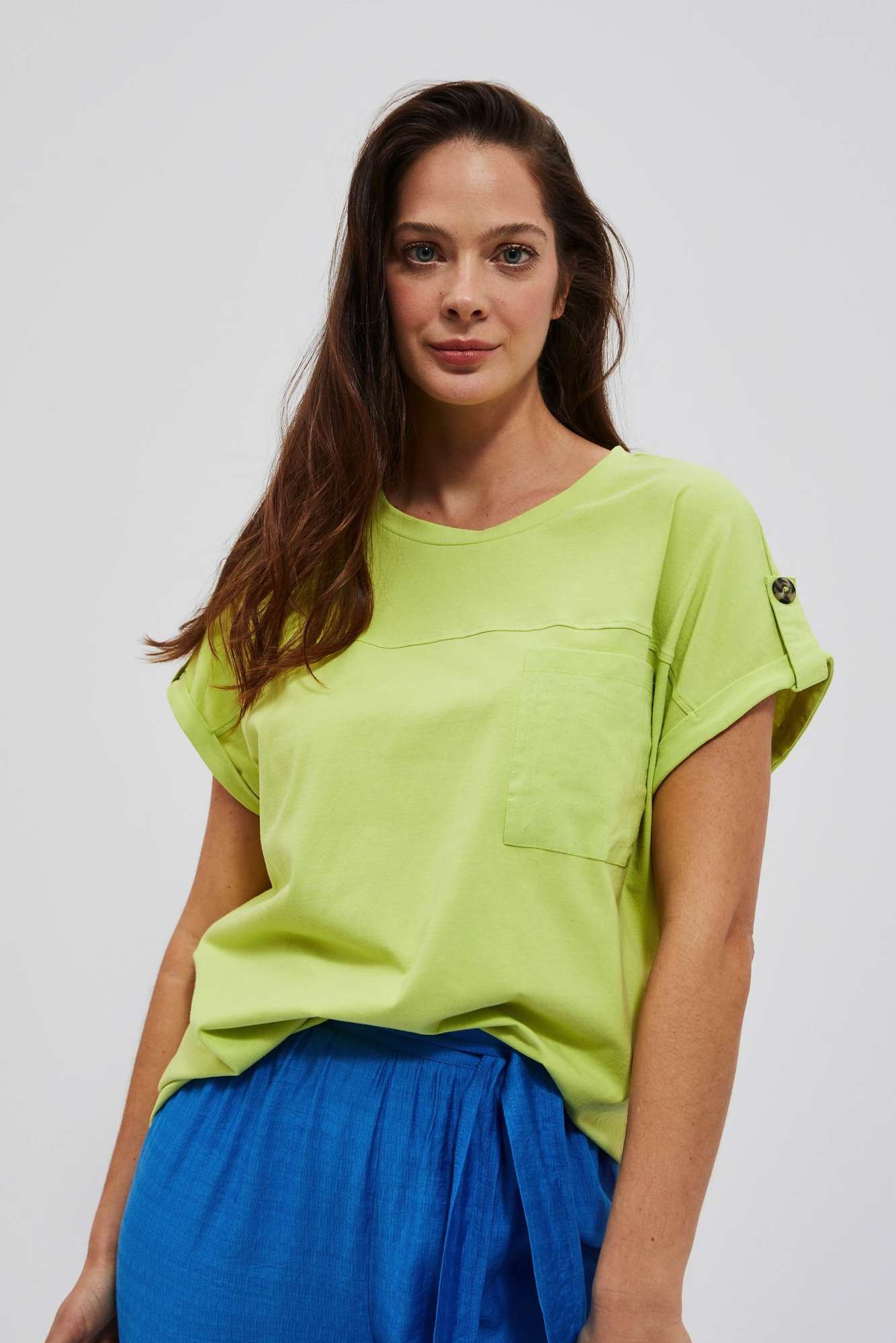 WOMEN'S T-SHIRT L-TS-4086 L.Green