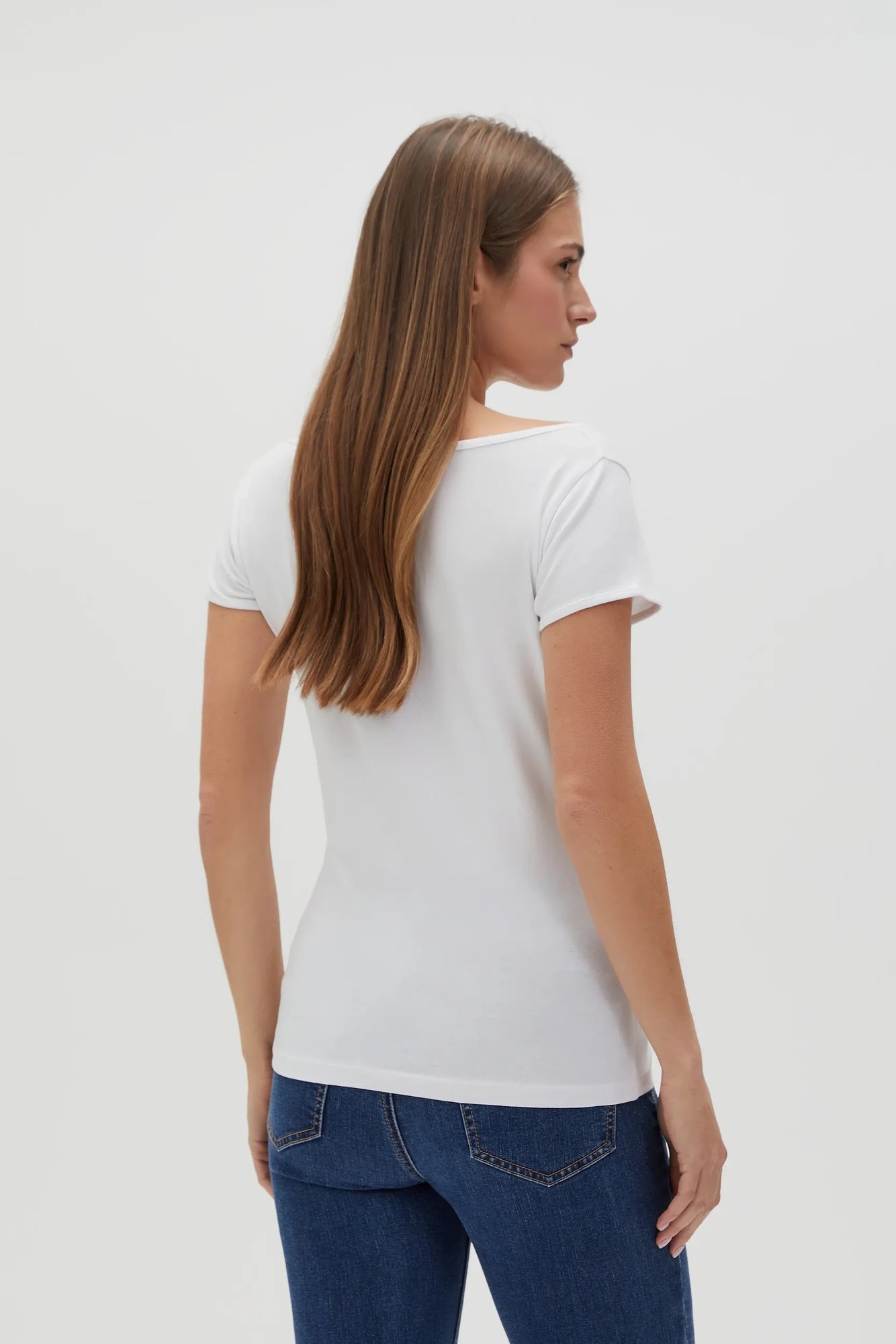 Marisse Women's T-Shirt L-Ts-4622 White