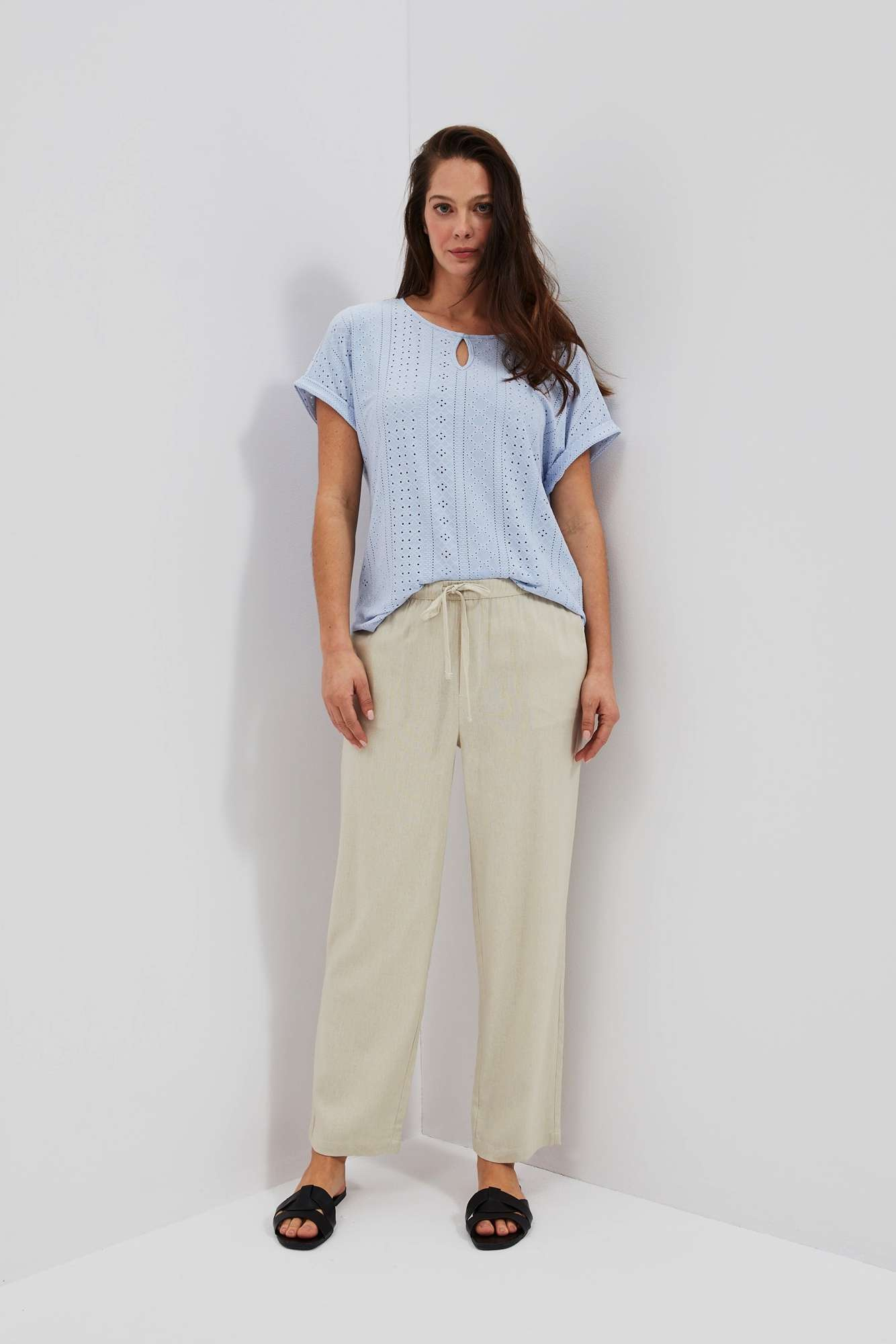 Marisse Women's Trousers L-Sp-4029 L.Beige