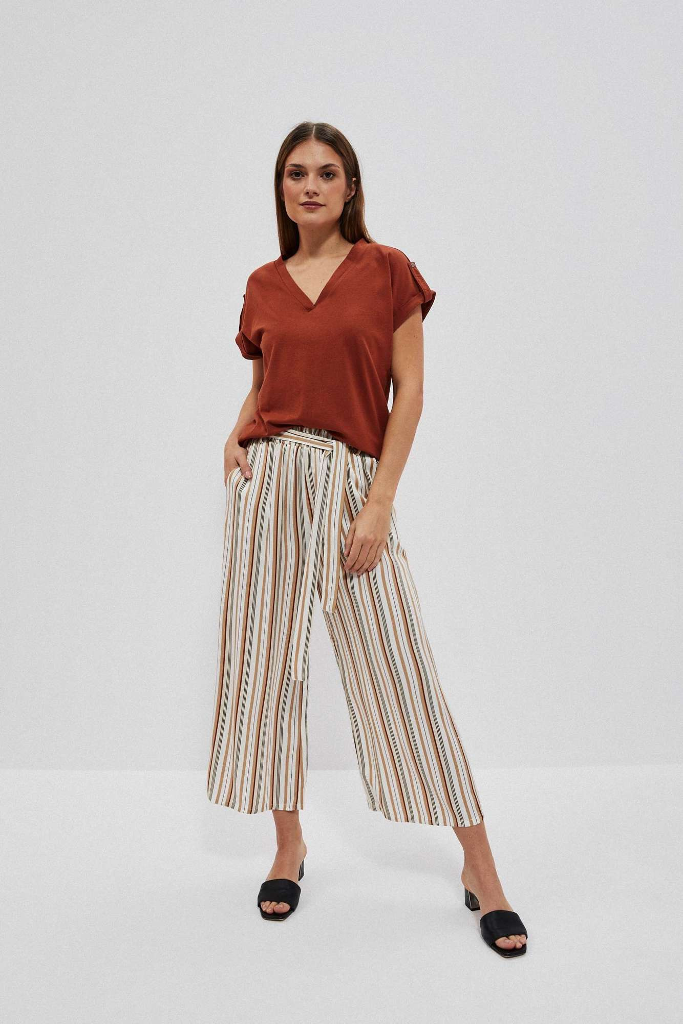Marisse Women's Trousers L-Sp-4016 Off White