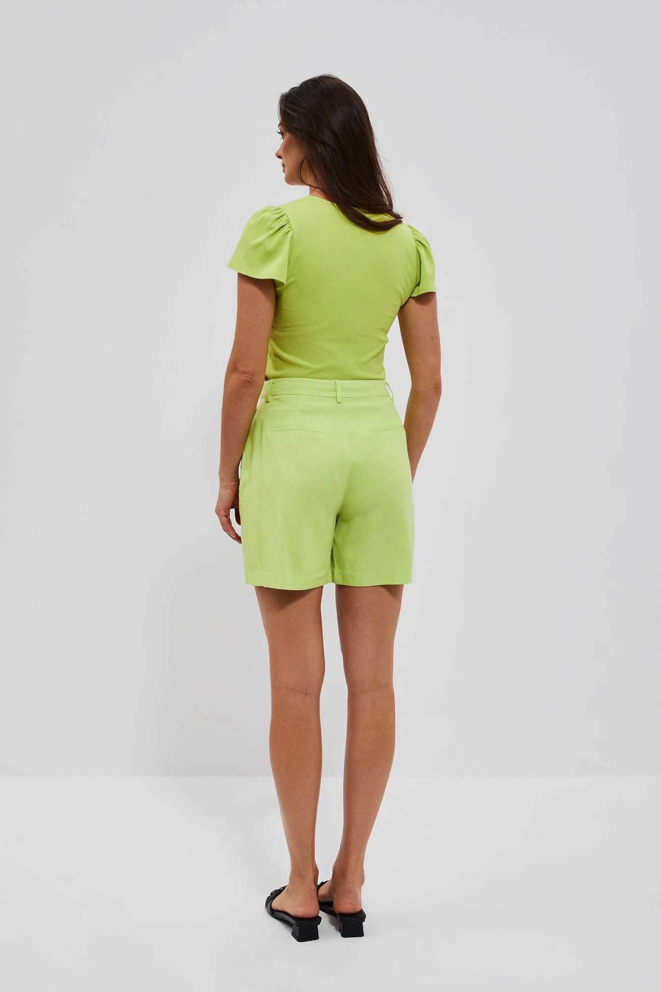 Marisse Women's Shorts L-Sh-4020 L.Green