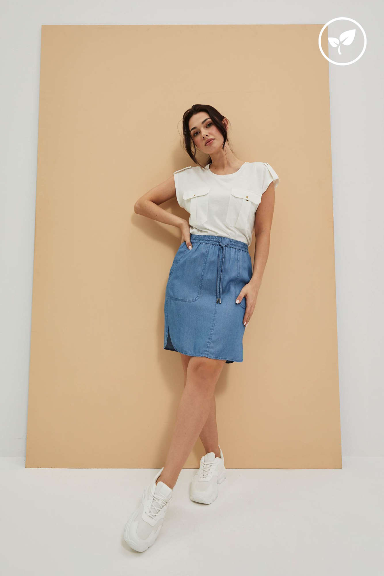 WOMEN&#039;S SKIRT L-SC-4005 BLUE