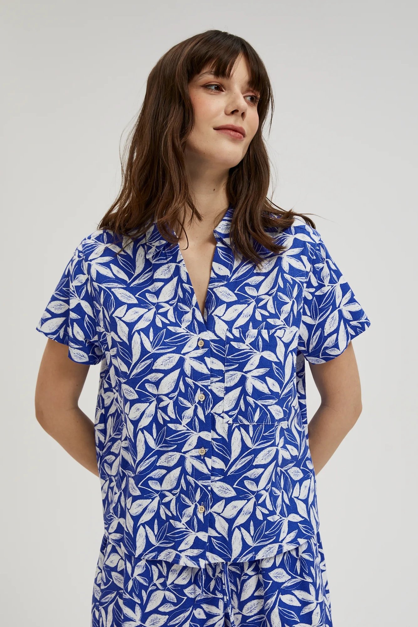 Women's shirt MOODO - light blue