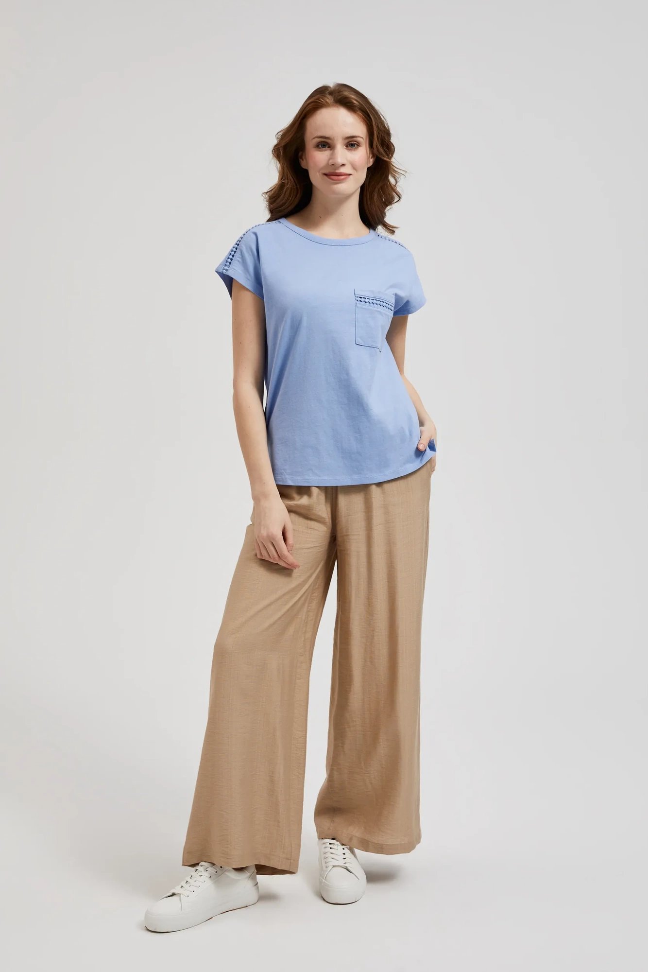 Marisse Women's Blouse L-Ts-4352 L.Blue