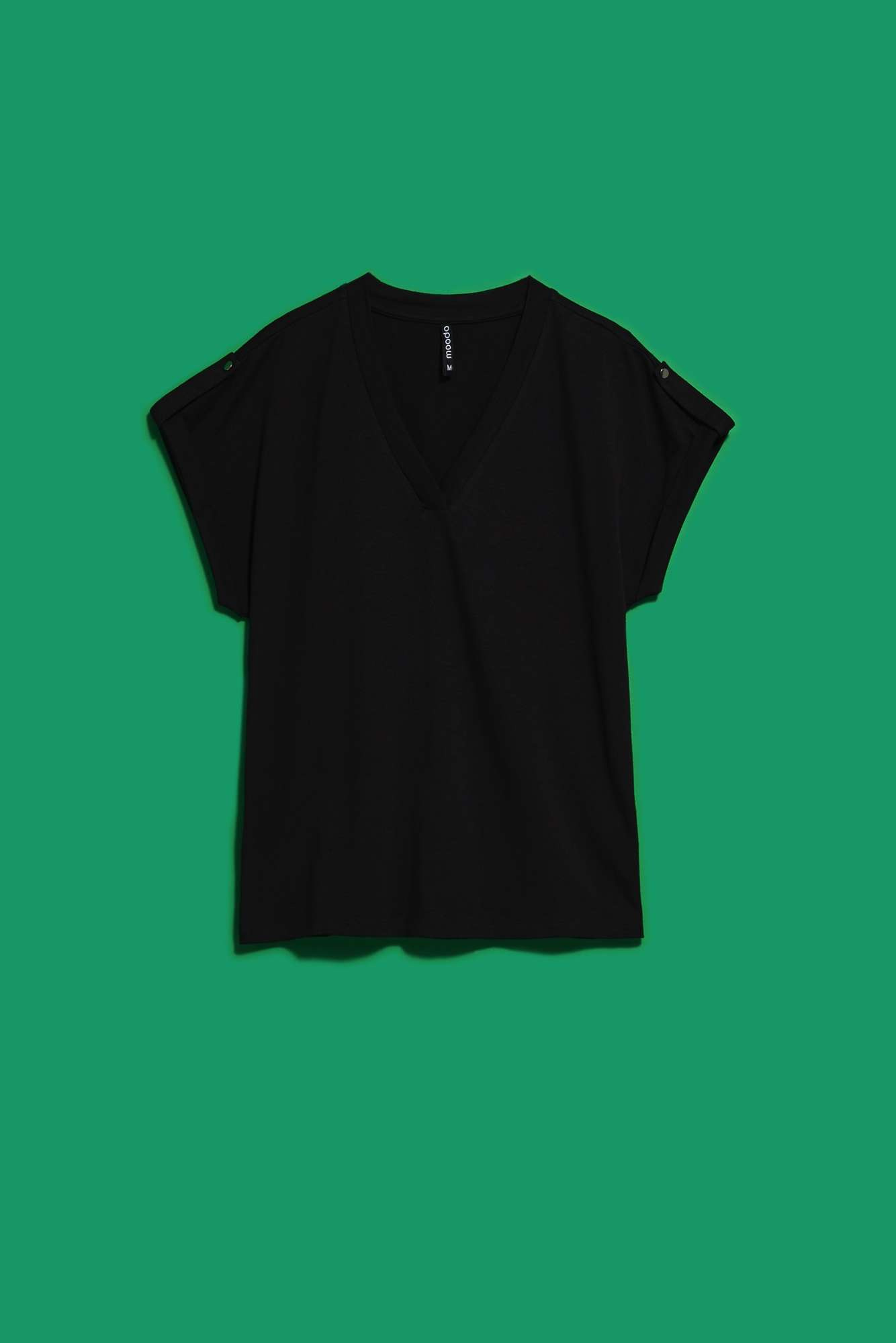 WOMEN'S T-SHIRT L-TS-4076 BLACK