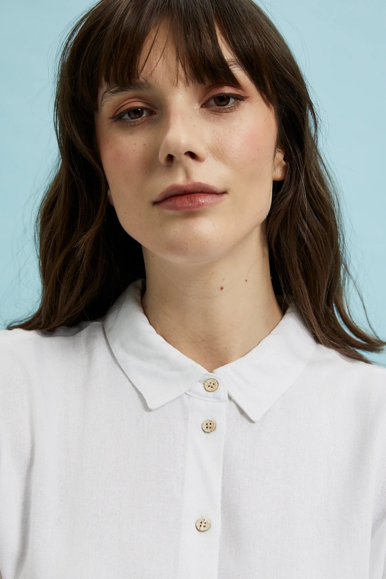 Women's shirt MOODO - ecru white