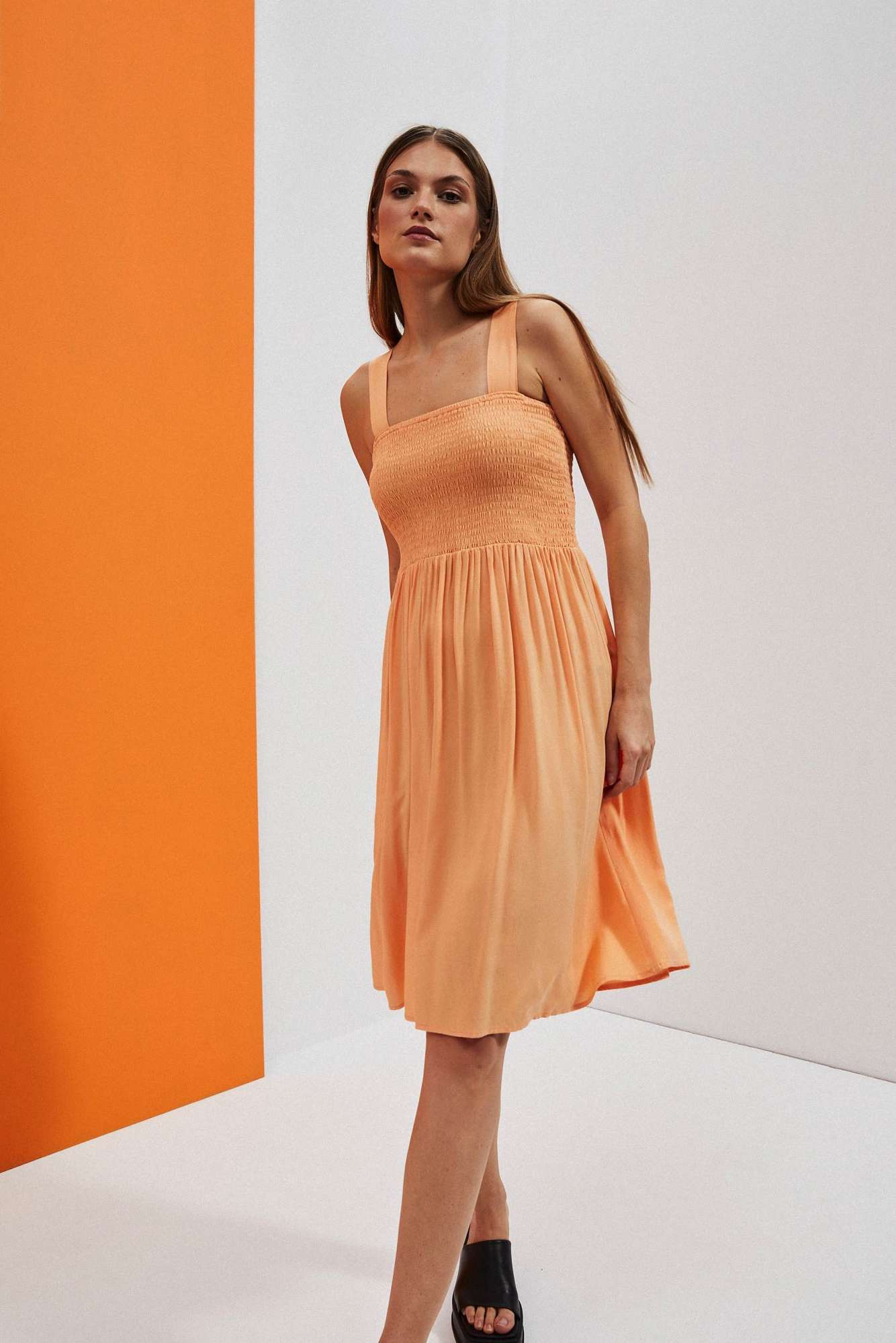 Marisse Women's Dress L-Su-4038 Peach