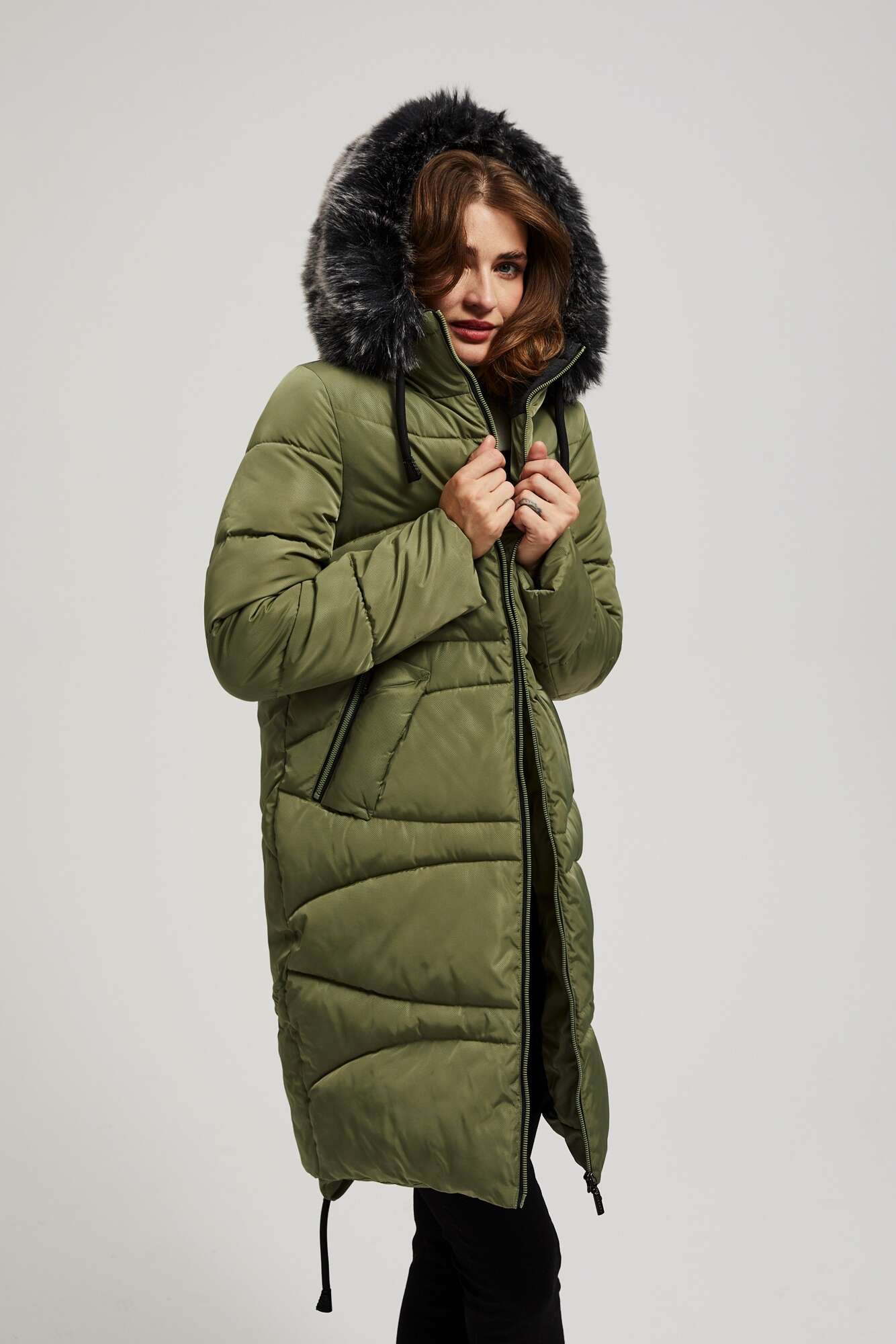 Marisse Quilted Jacket With A Warm Hood