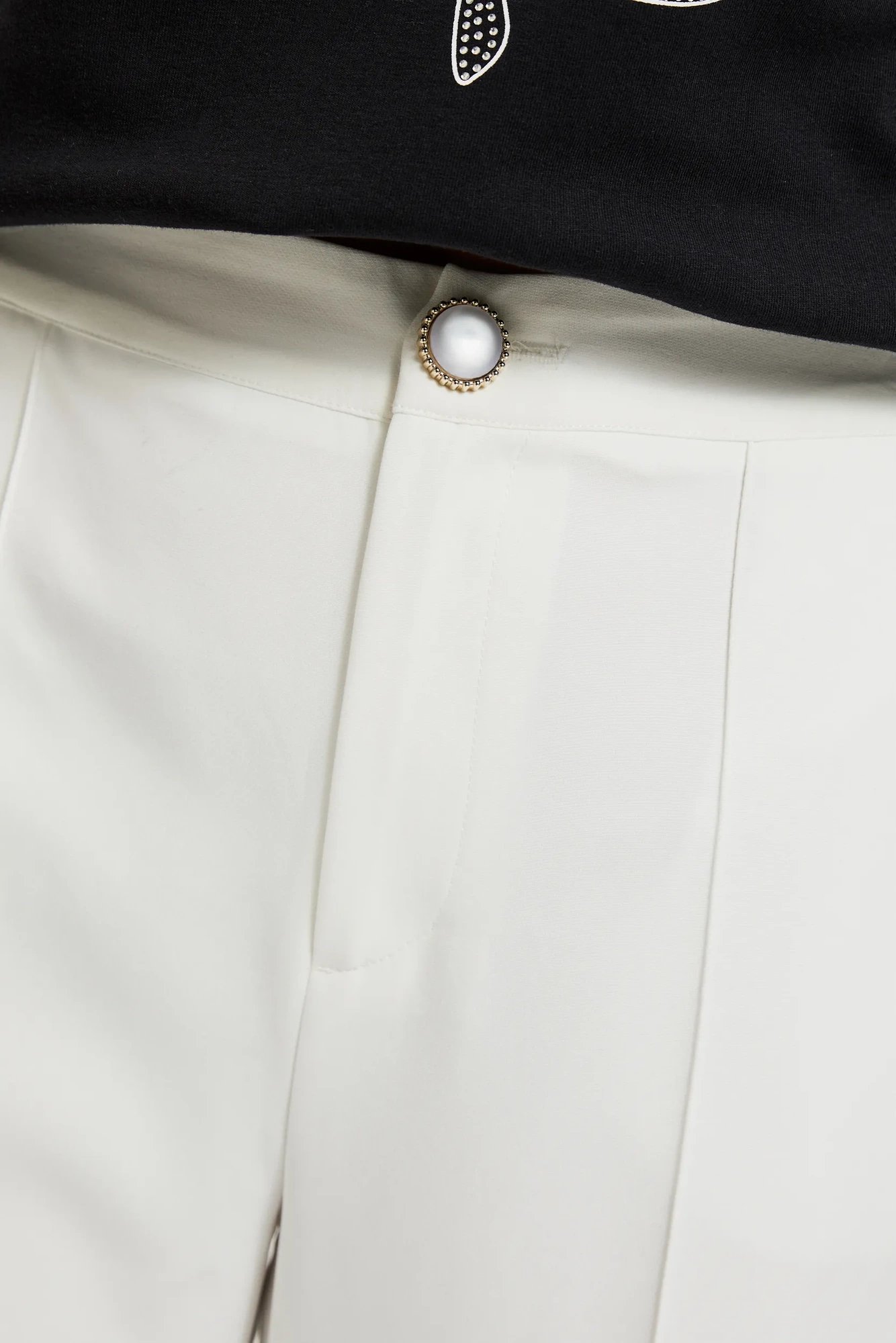 Women's trousers MOODO - white