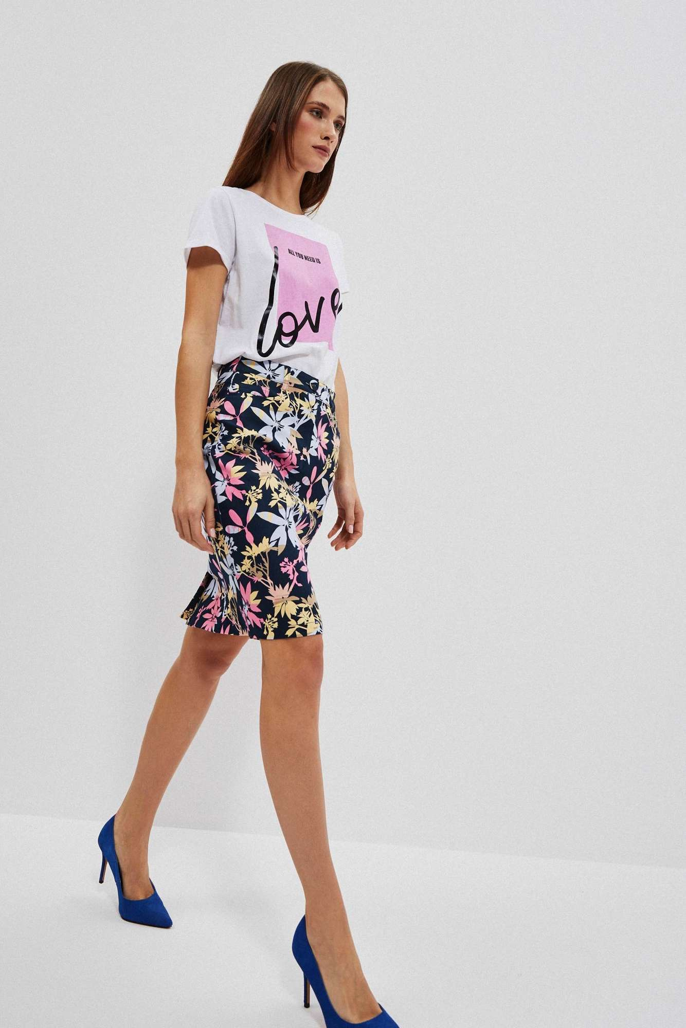 WOMEN&#039;S SKIRT L-SC-4006 D.OAK