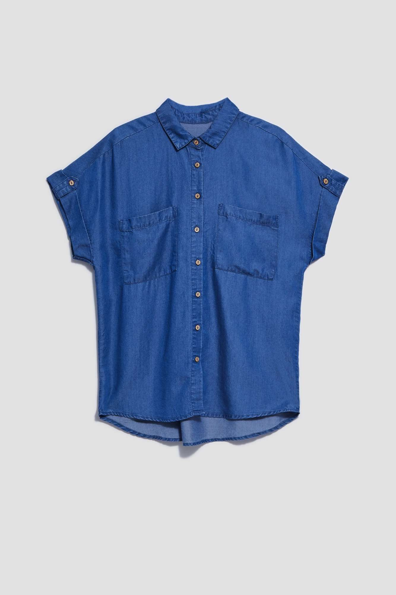 WOMEN'S SHIRT L-KO-4008 DARK BLUE
