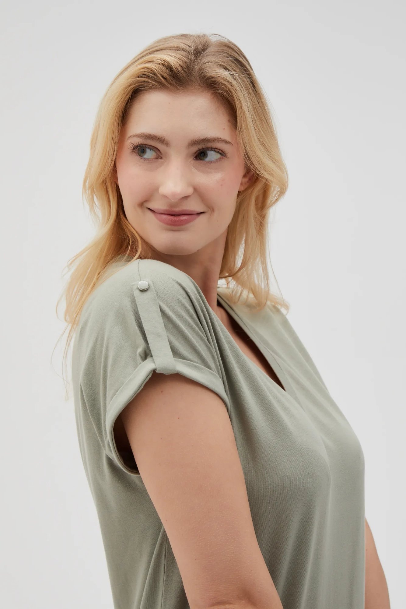 Marisse Women's T-Shirt L-Ts-4621 Olive