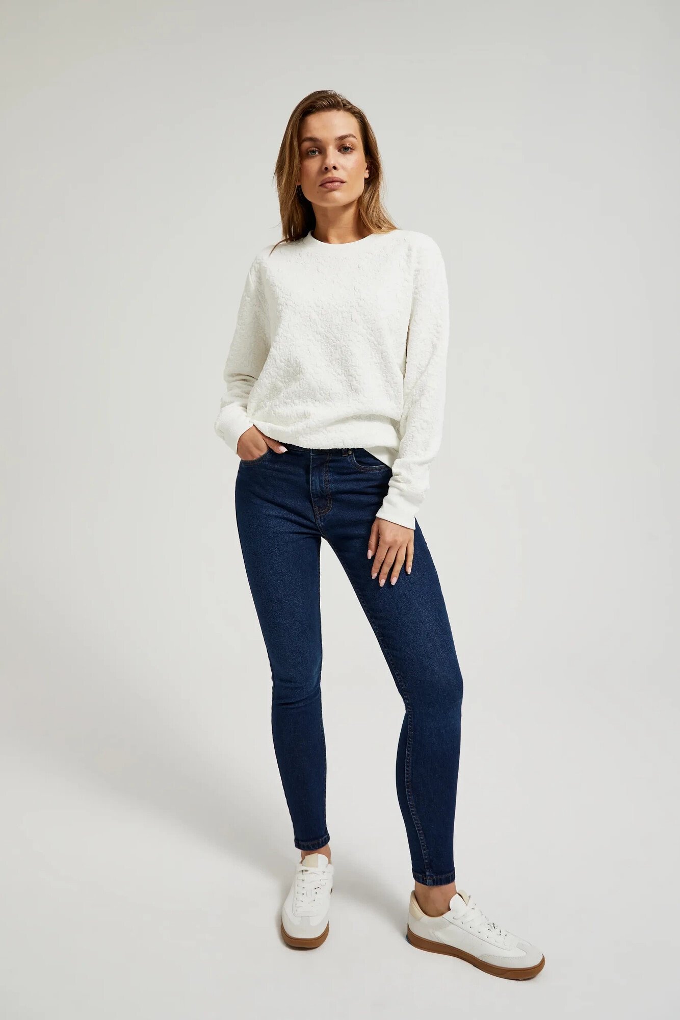 Women's Cotton Skinny Jeans MOODO - Blue