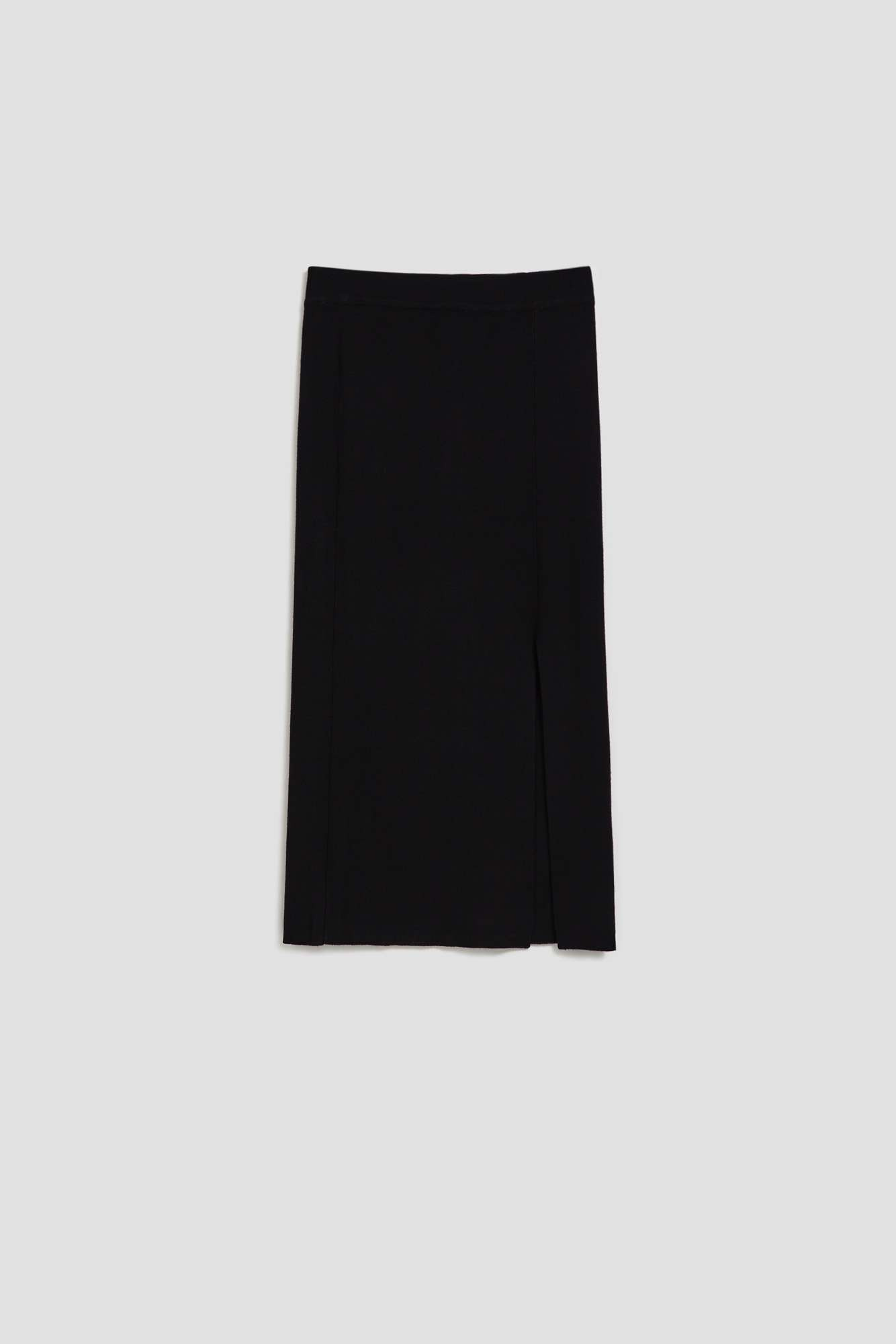 Pencil skirt with slit