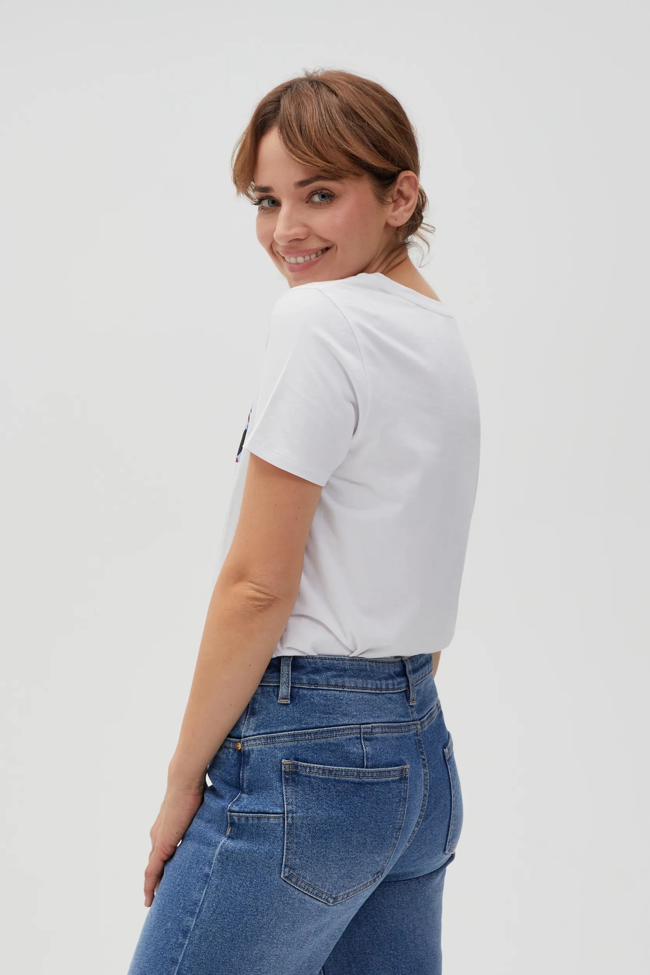 Marisse Women's T-Shirt L-Ts-4628 White