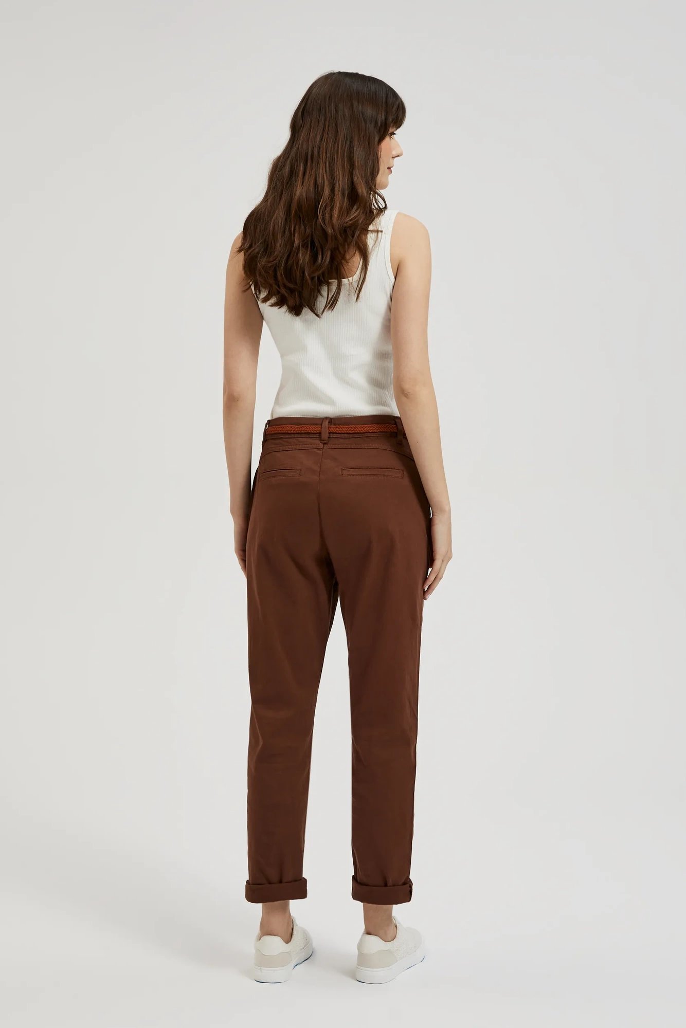 Women's trousers MOODO - brown