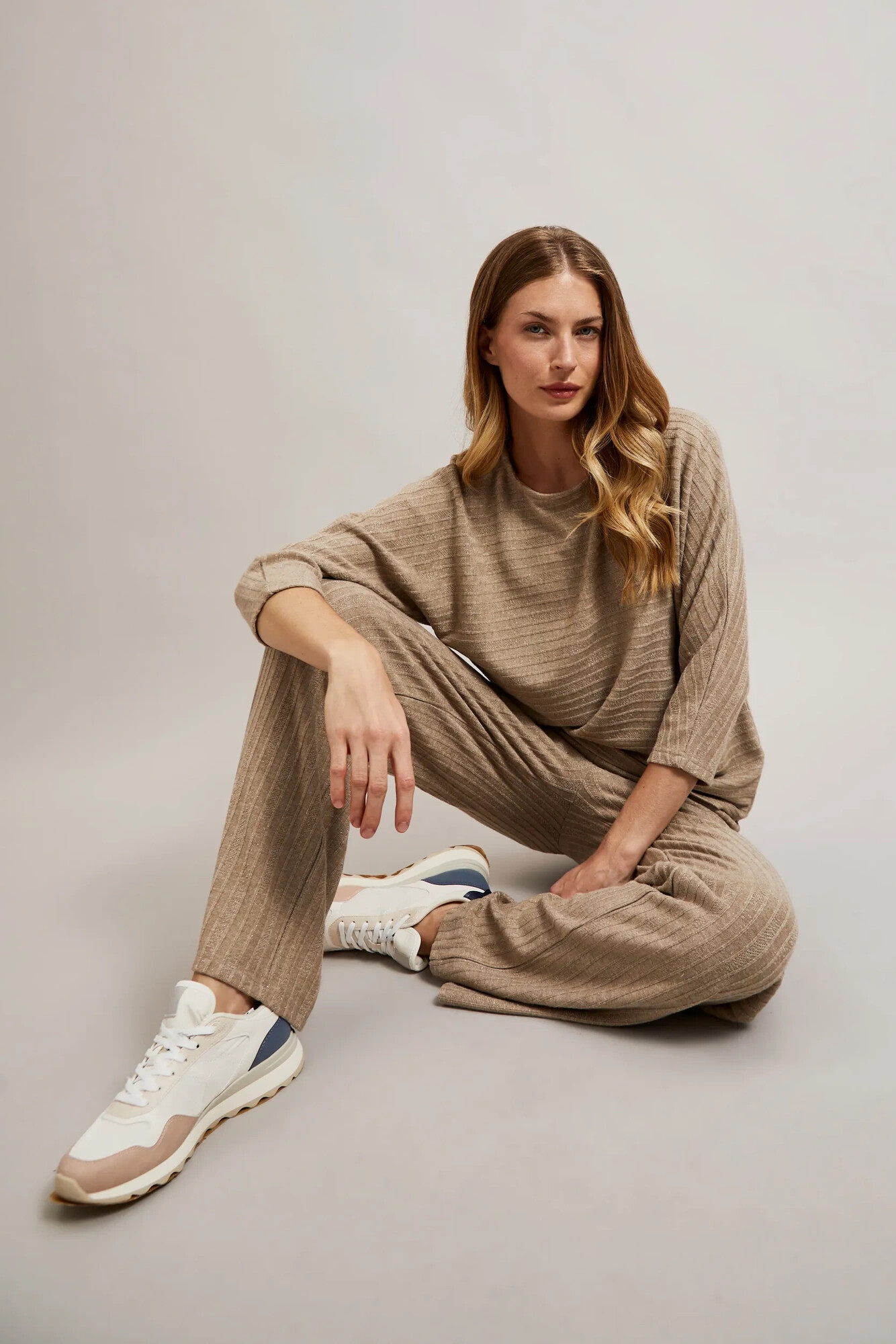 Marisse Women's Trousers Z-Sp-4520 Beige Melange