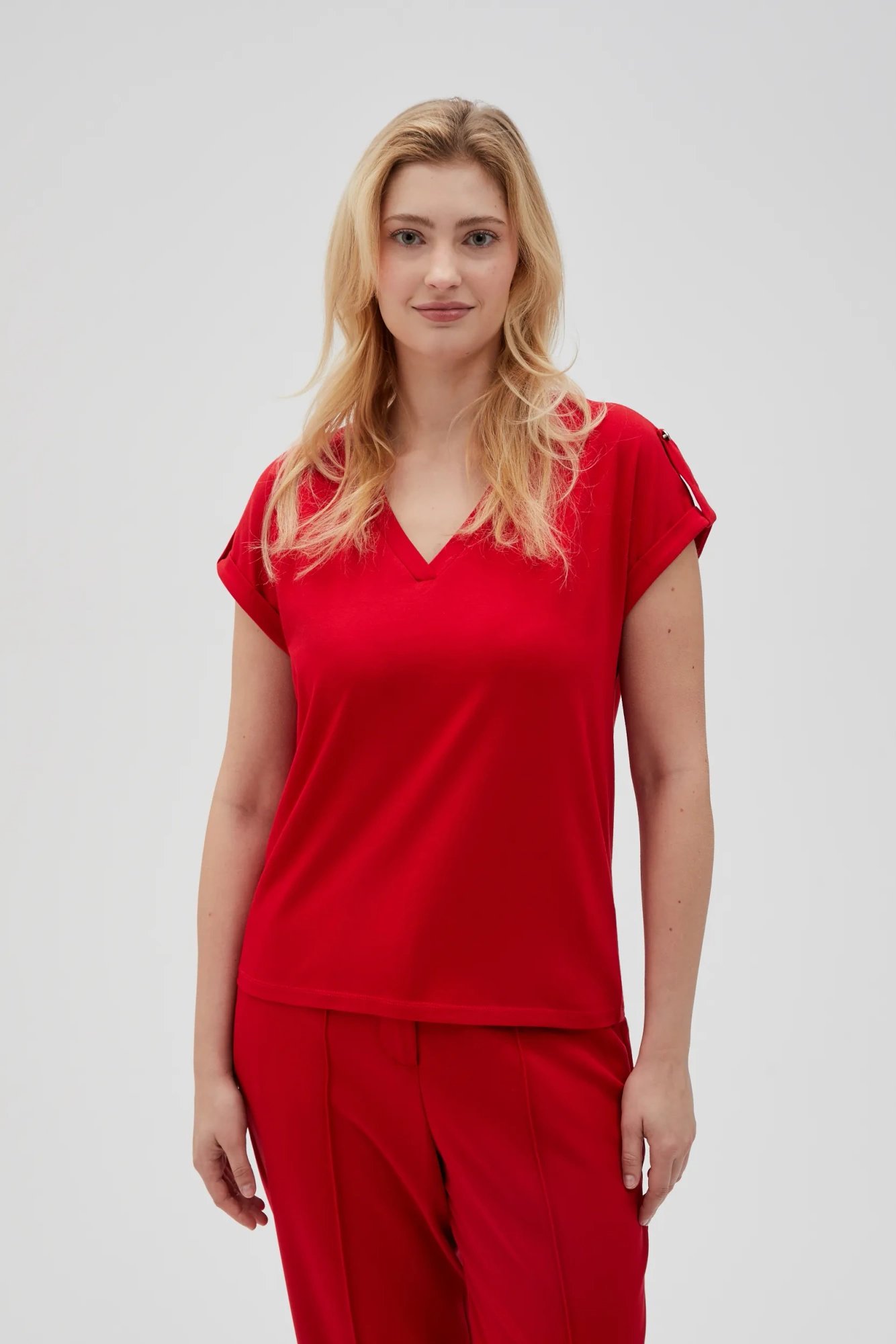 Marisse Women's T-Shirt L-Ts-4621 Red