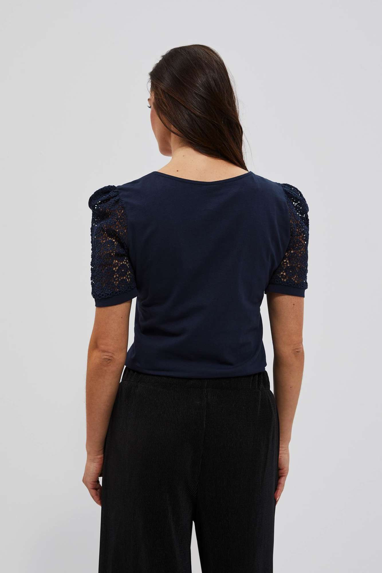 WOMEN'S T-SHIRT L-TS-4075 NAVY